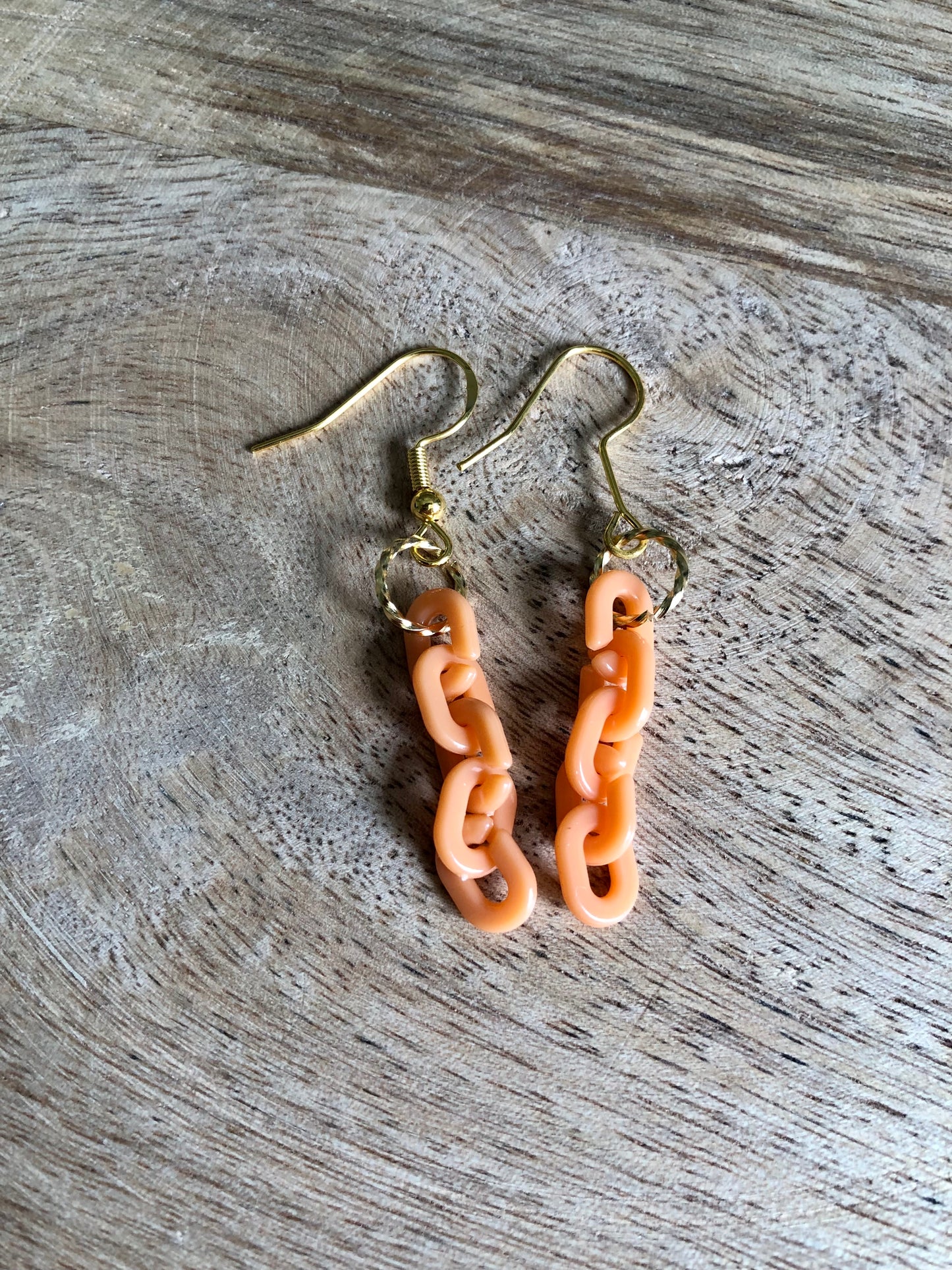Boucles d’oreilles Minis Maillons - Oranges