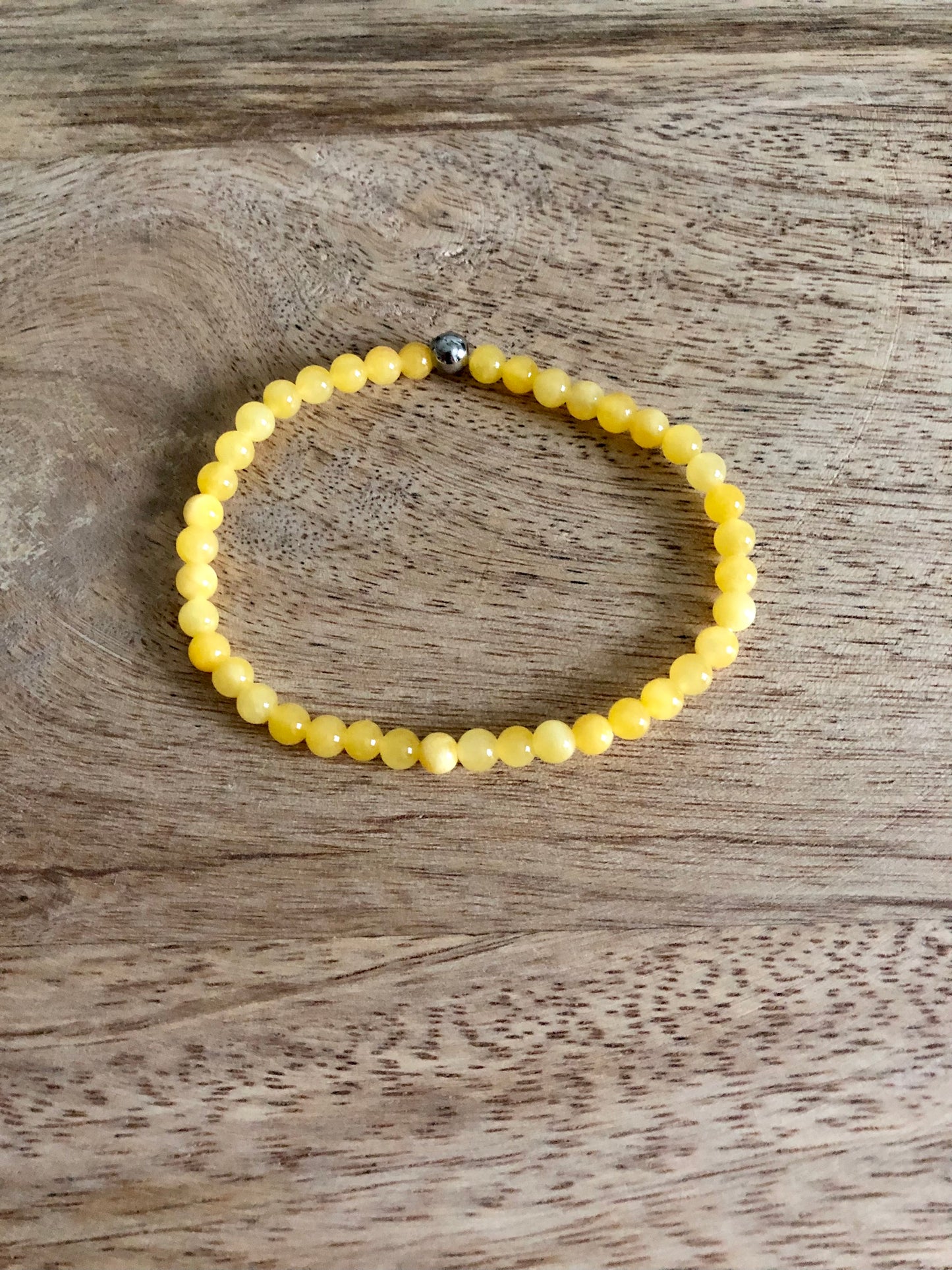 Bracelet Harmonie en Calcédoine Jaune