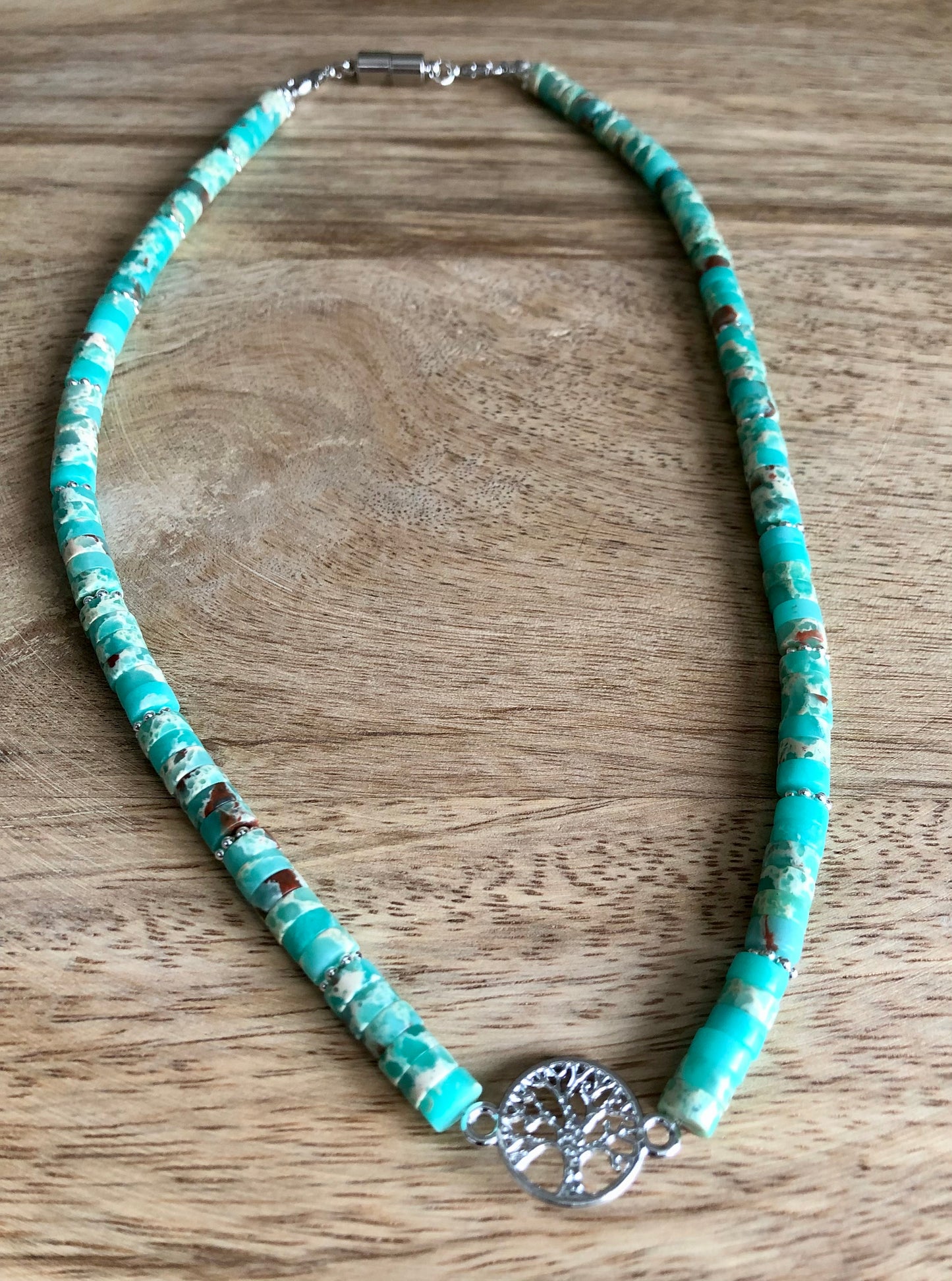 Collier Vitalité en Jaspe Shoushan