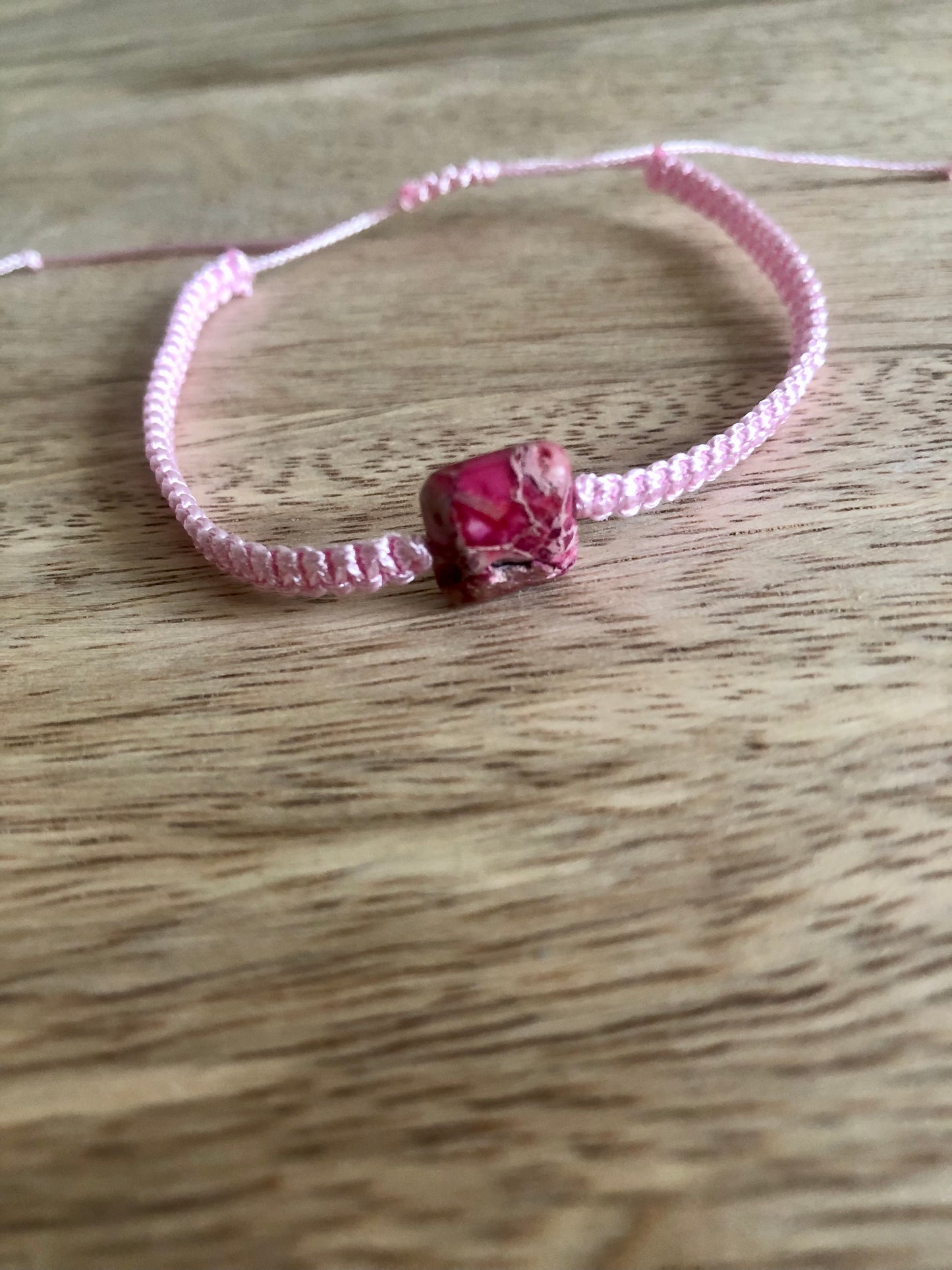Bracelet Positivité en Jaspe Impérial Rose