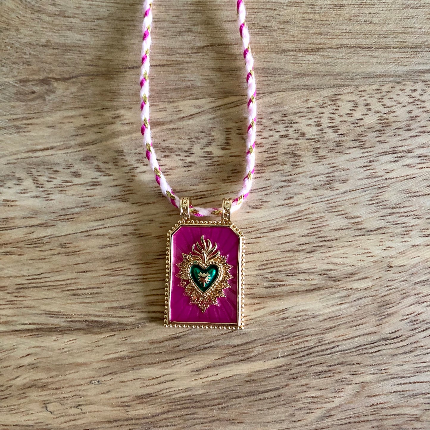 Collier Summer - Coeur Rose