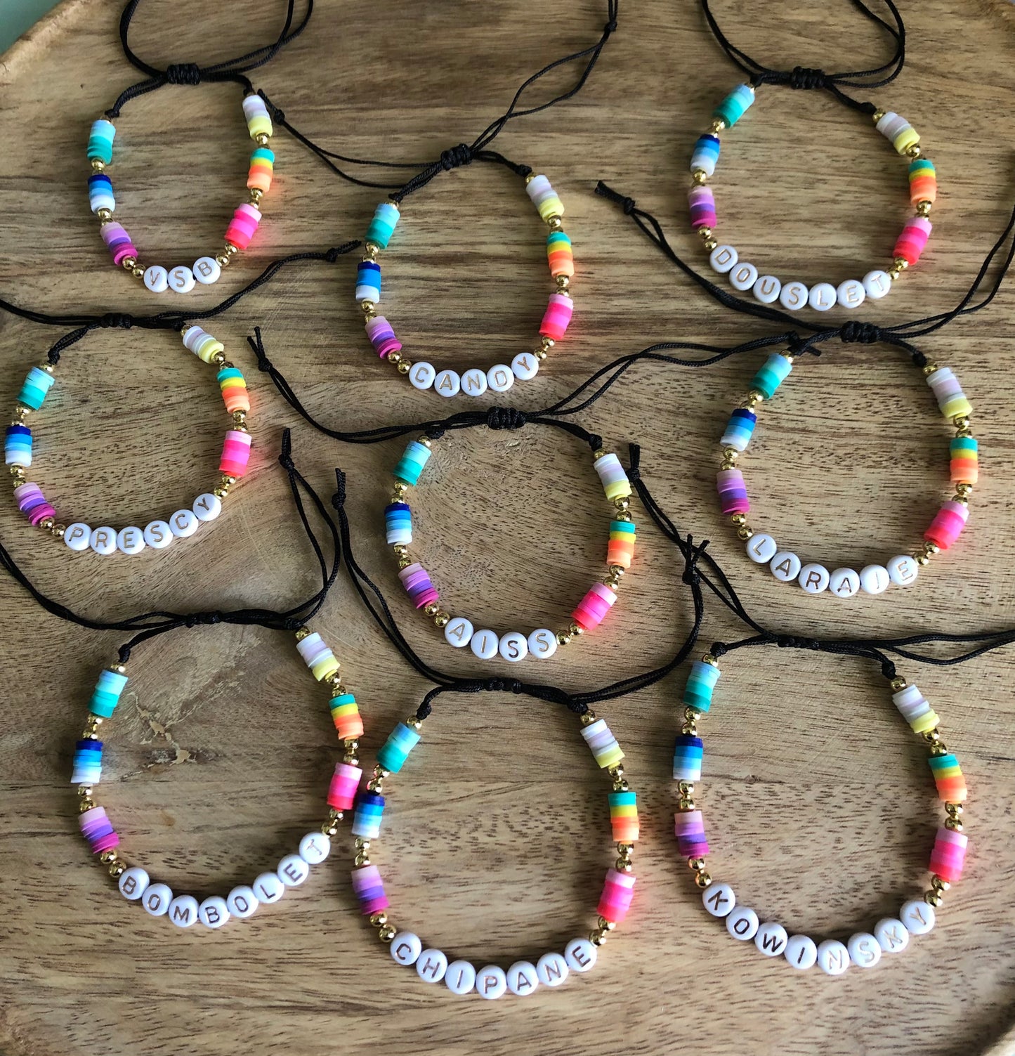 Bracelet Perles Rondelles à Personnaliser