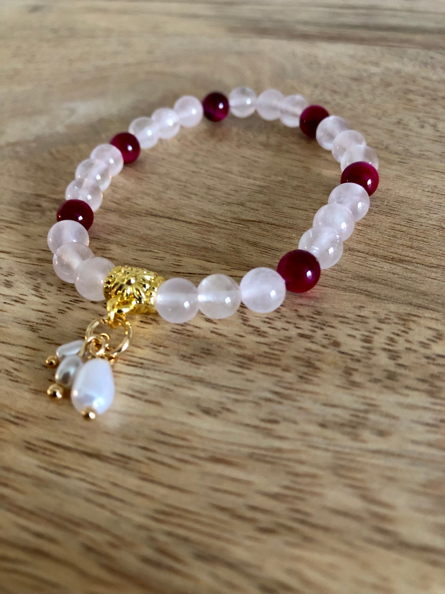 Bracelet Douceur & Protection en Quartz Rose & Oeil de Tigre