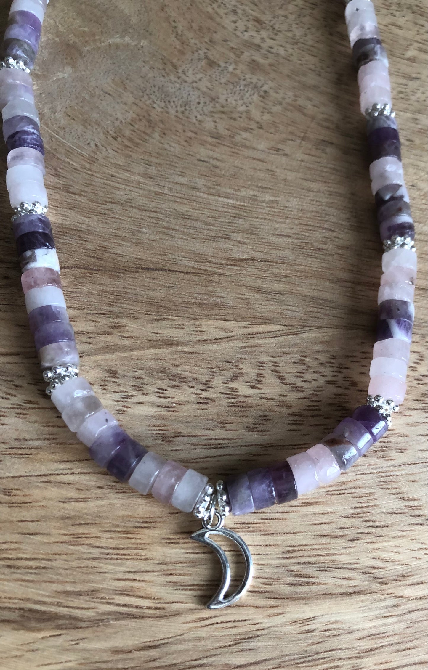 Collier Douceur & Sagesse en Quartz Rose & Améthyste