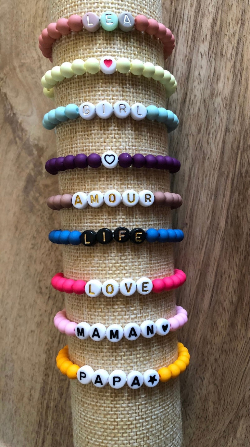 Bracelet Perles à Personnaliser - Couleurs 7 à 12