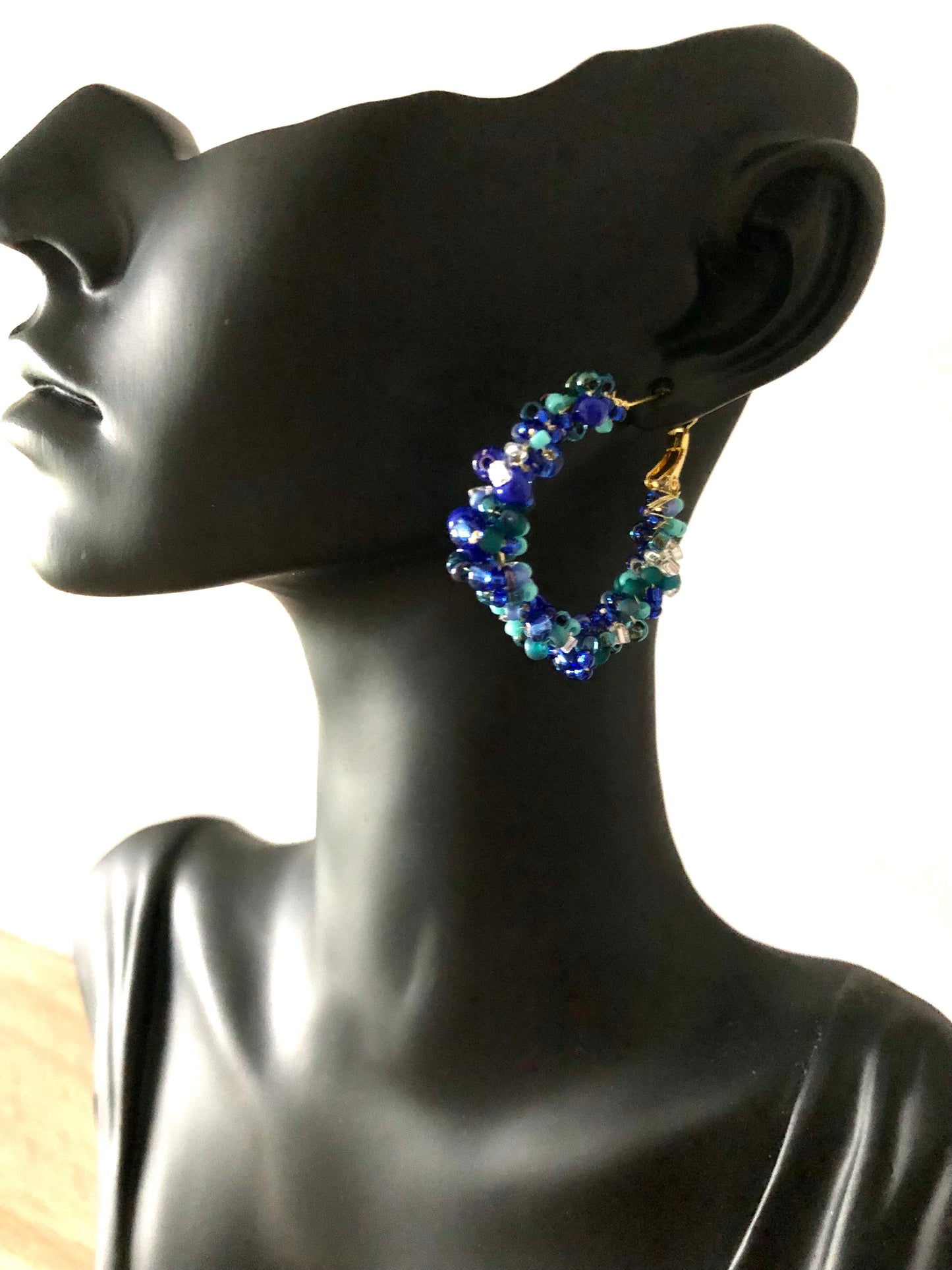Boucles d’Oreilles Sirène - Bleues