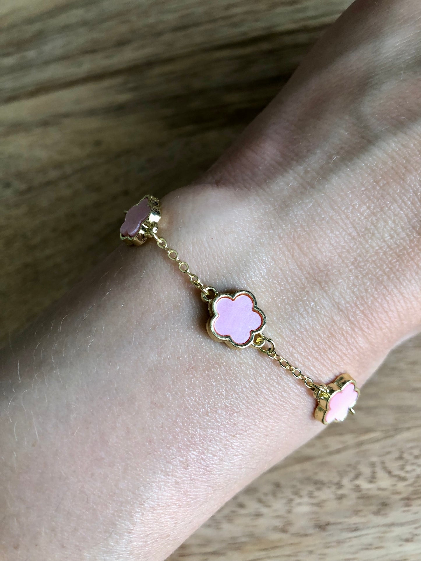 Bracelet Fleurs Roses
