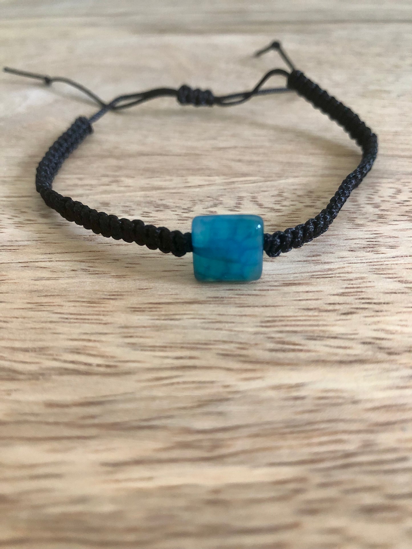 Bracelet Calme Intérieur en Agate Bleue