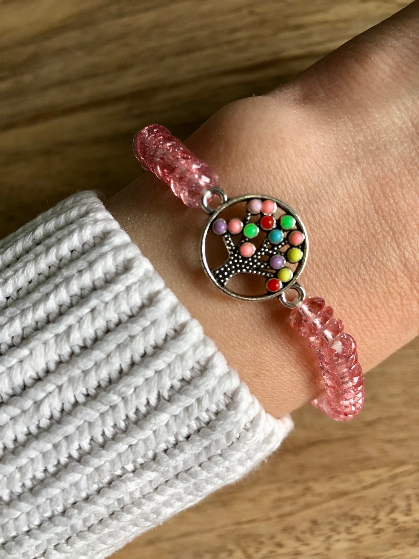 Bracelet Arbre Pompons