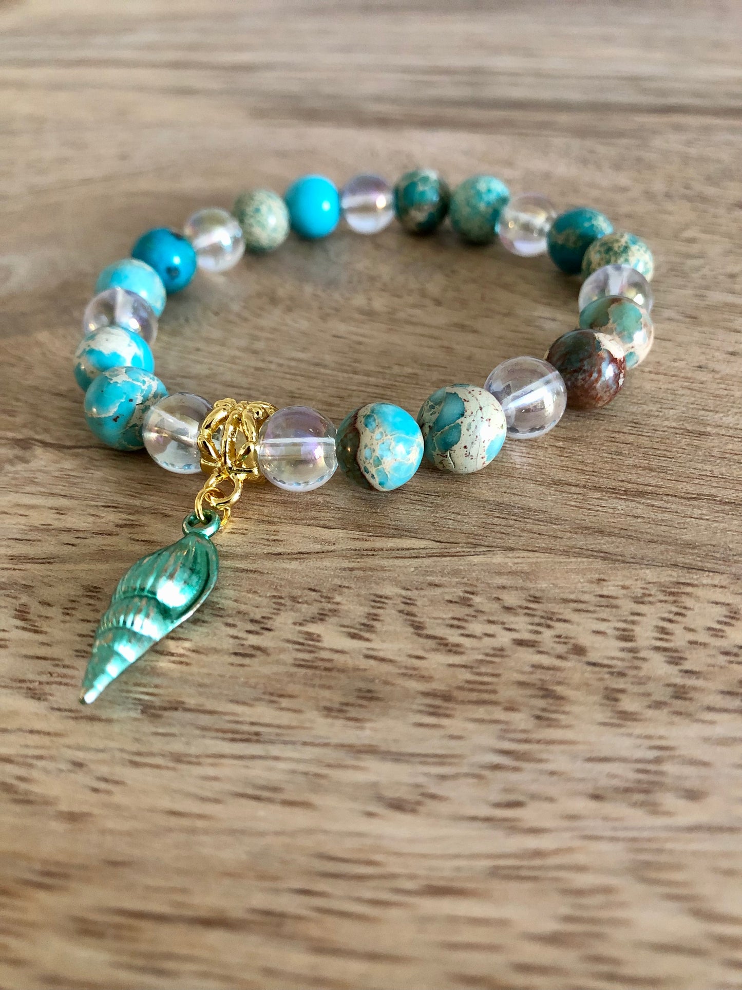 Bracelet Apaisement en Régalite & Aqua Aura