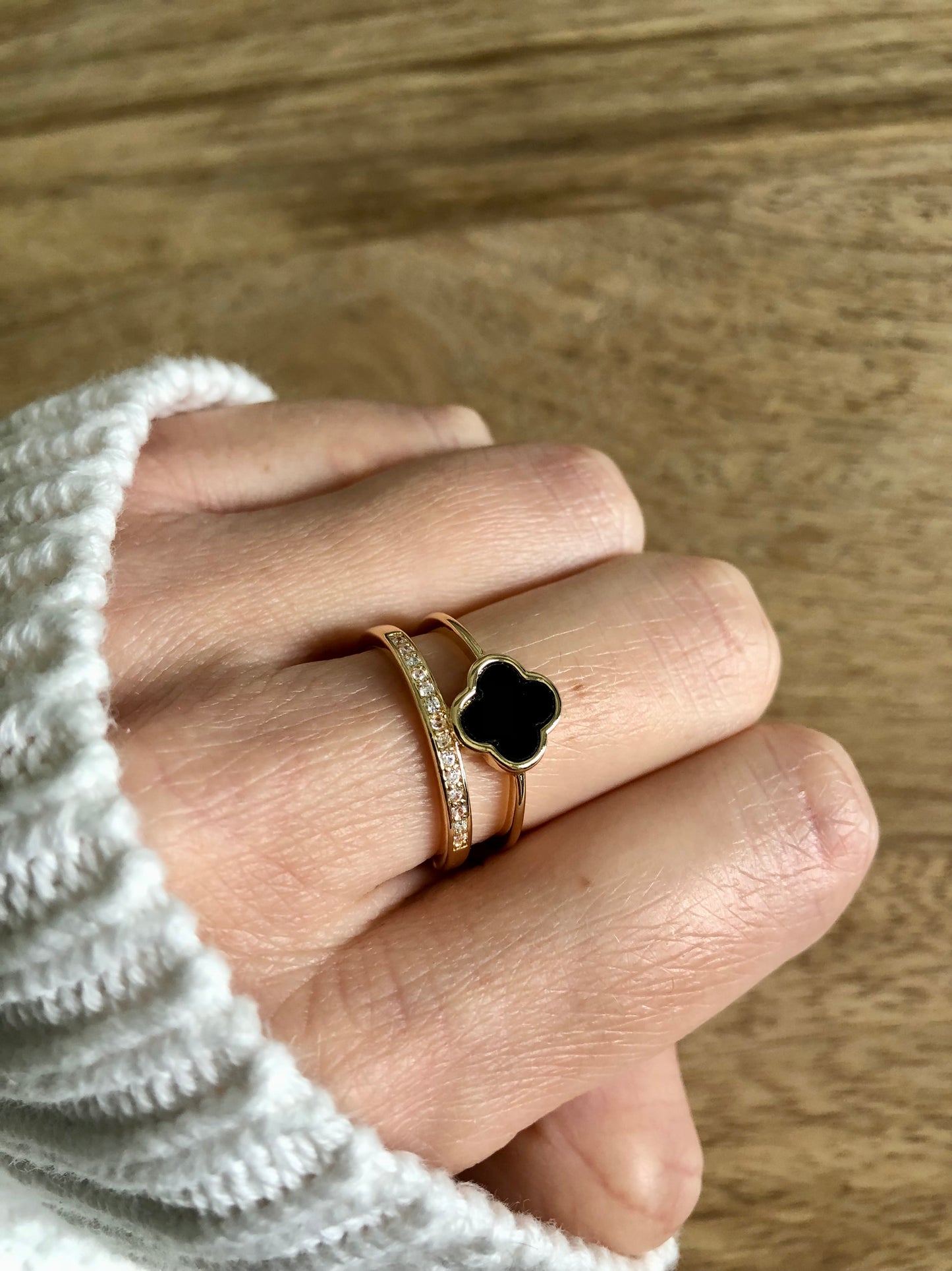 Bague Chance - Noire