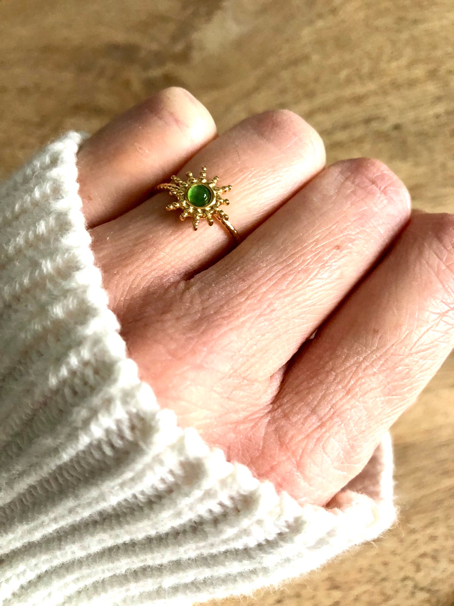 Bague simple Soleil