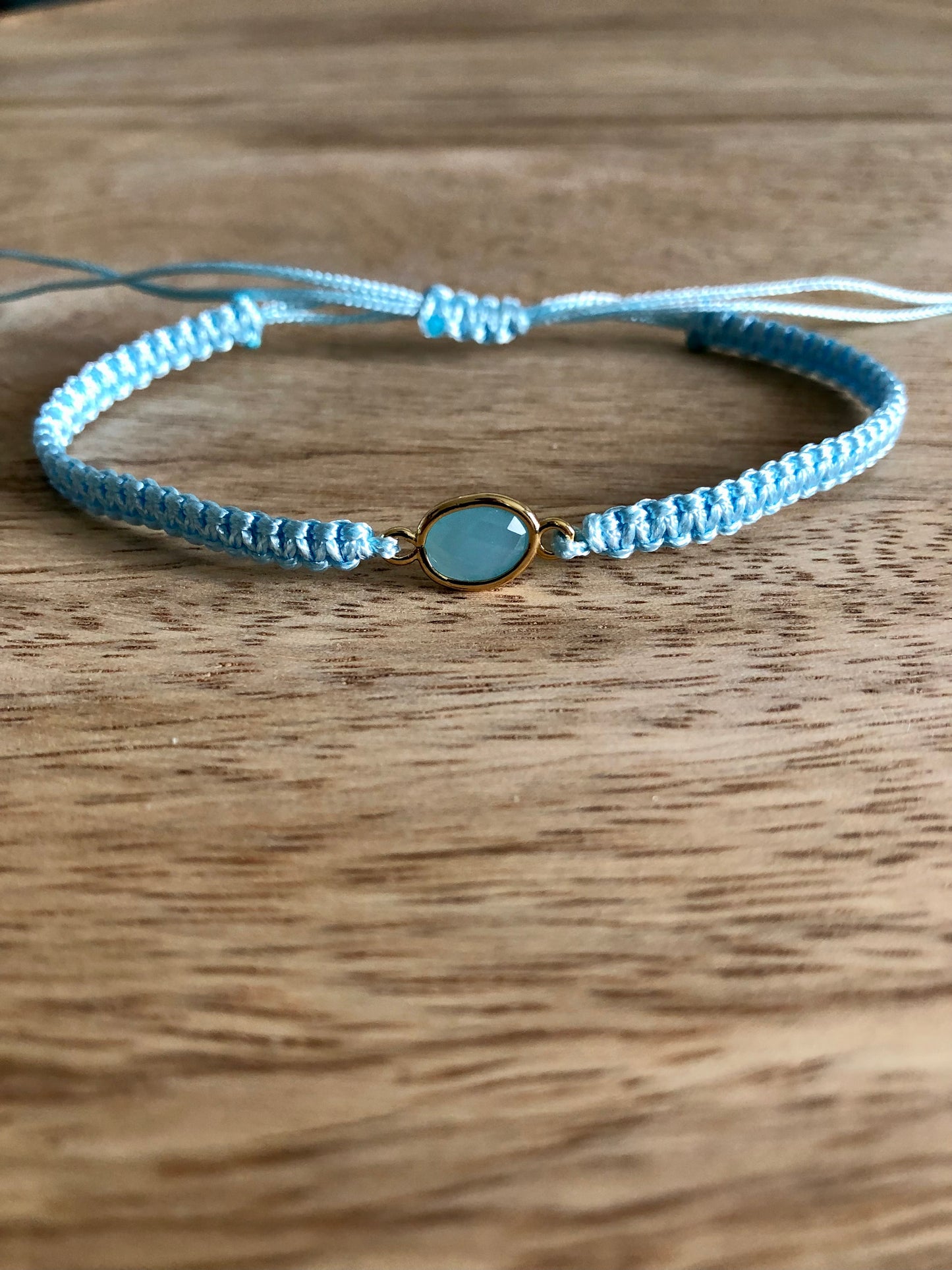 Bracelet Tissé « Élégance » - Bleu