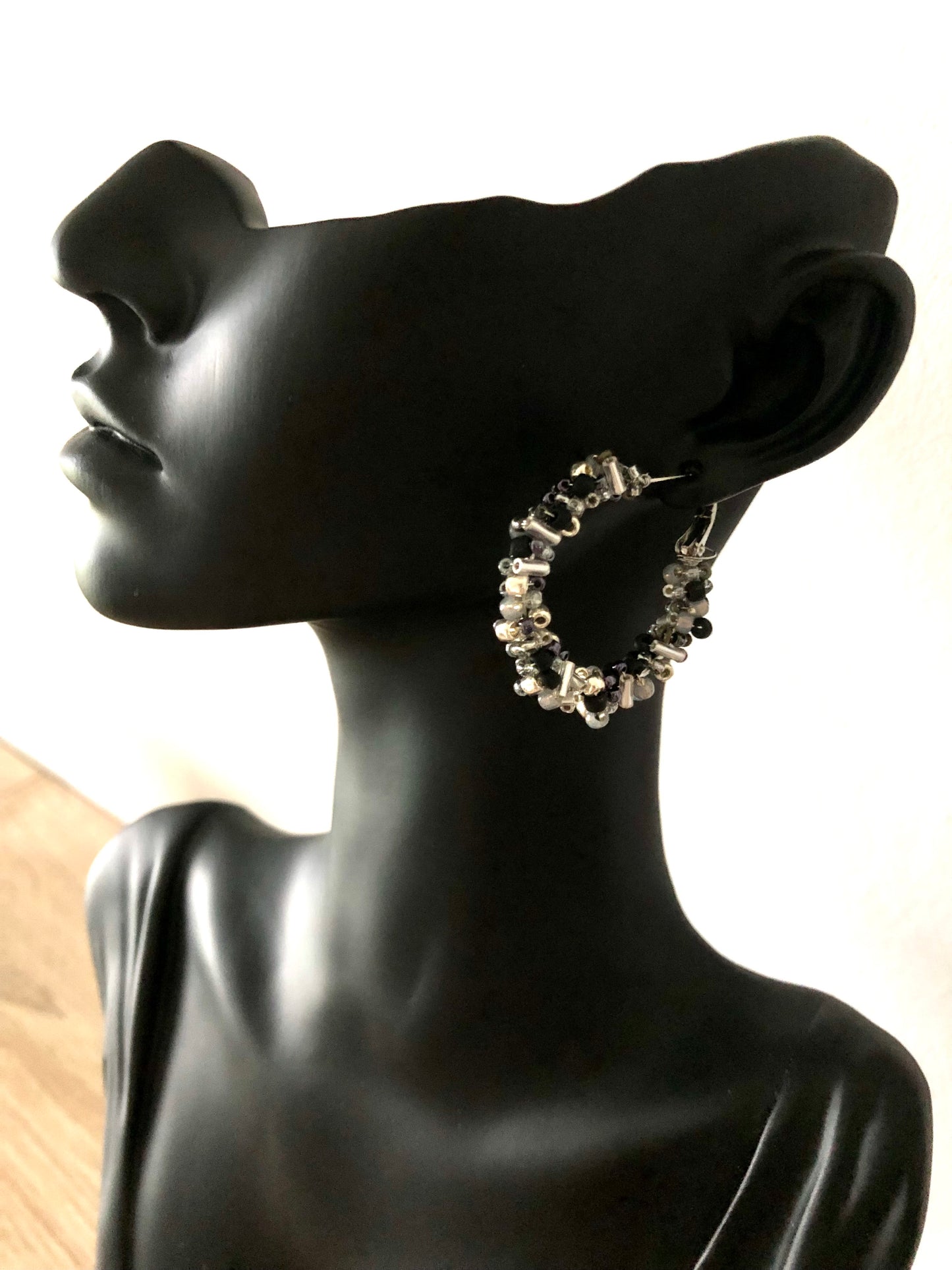 Boucles d’Oreilles Sirène - Noires