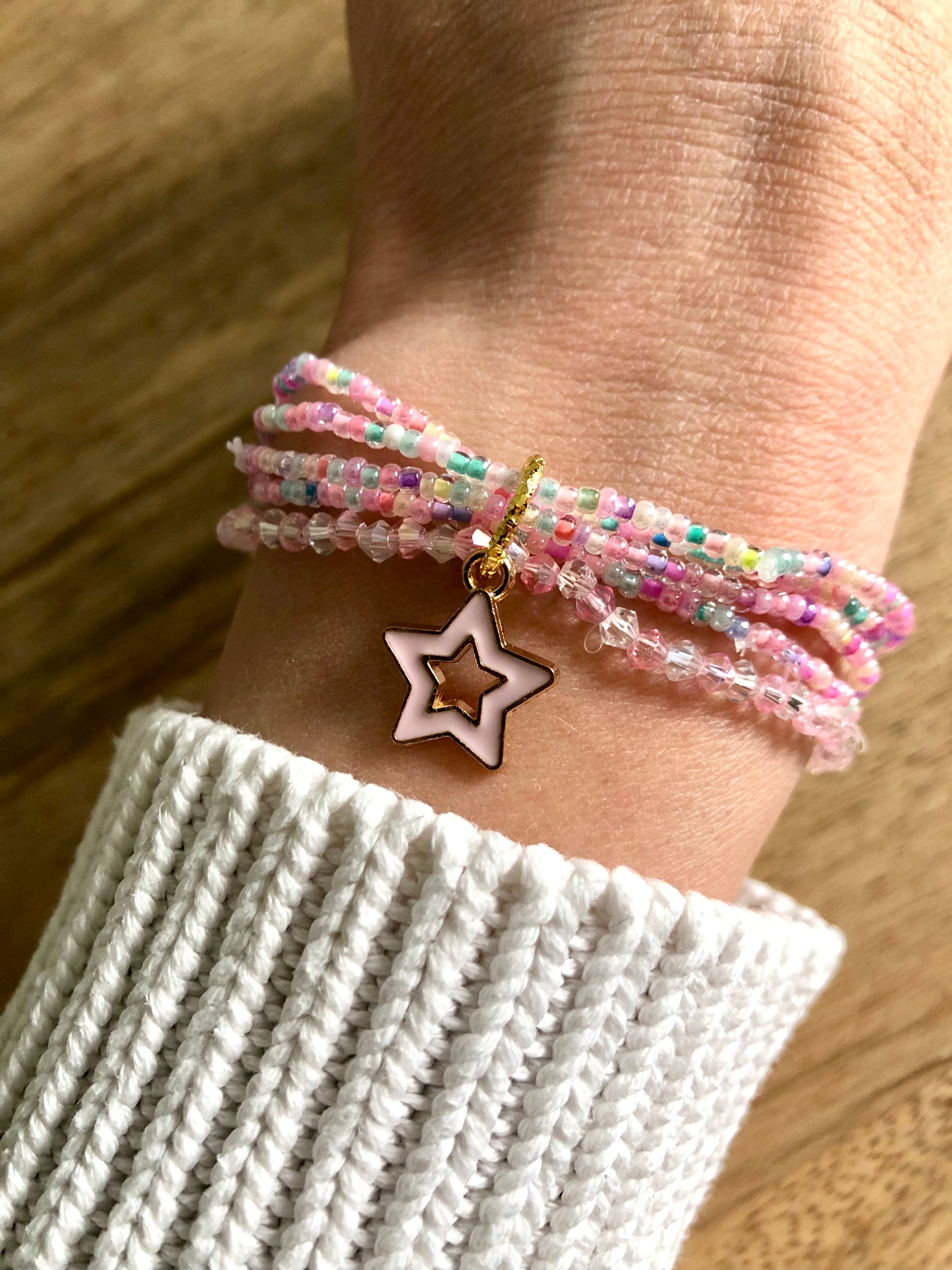 Bracelet « Étoile Rose »