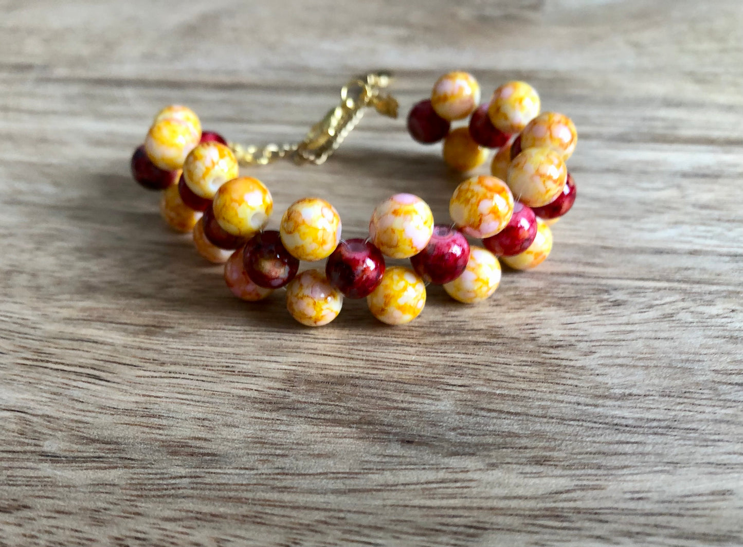 Bracelets Jasper - Rouges & Jaunes