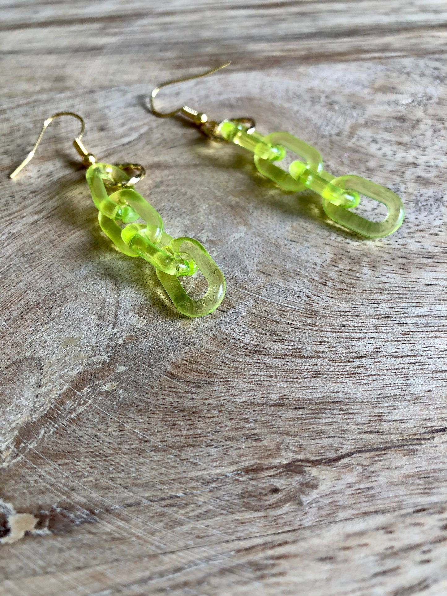 Boucles d’oreilles Maillons - Vertes