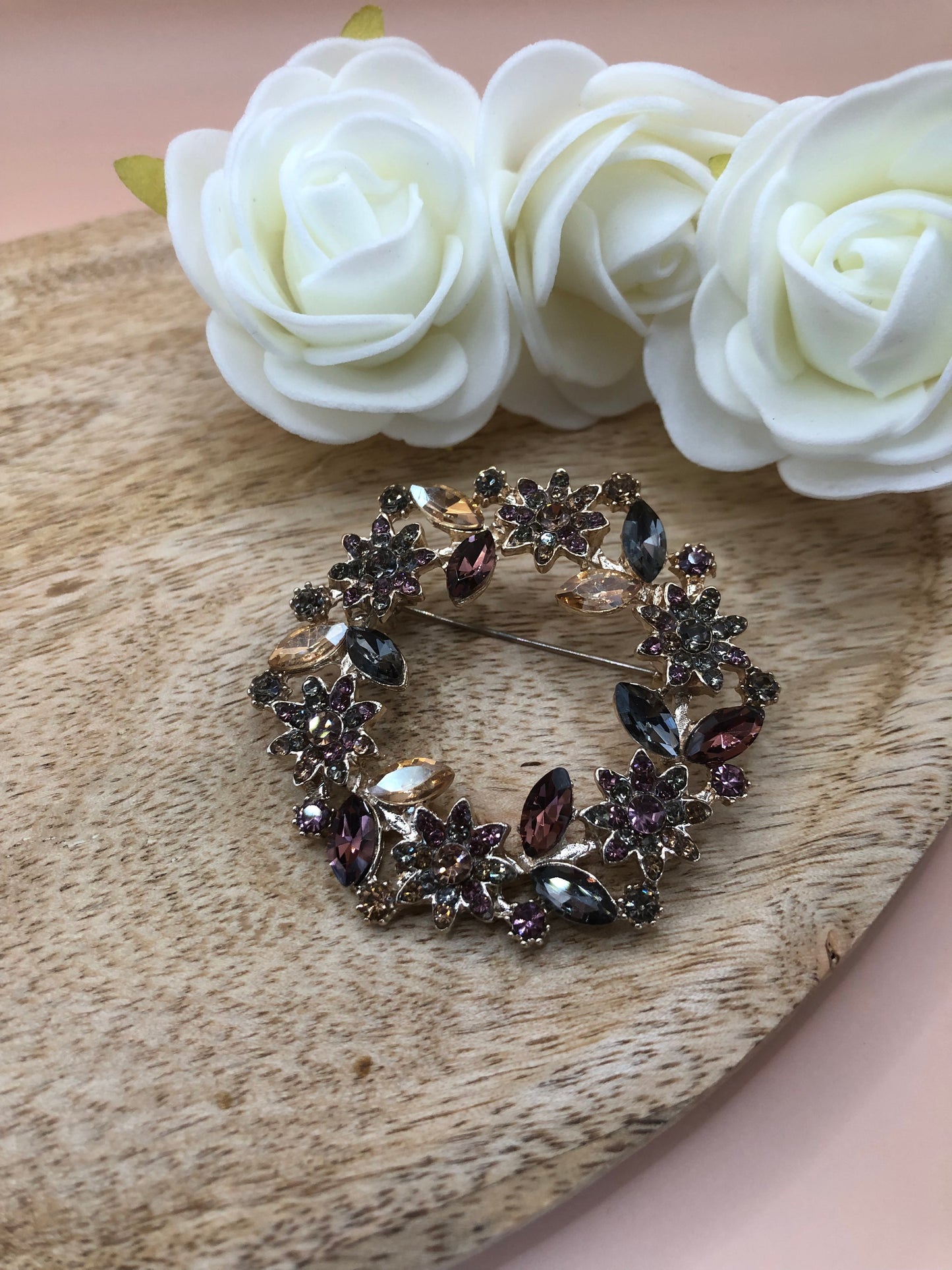 Broches Couronnes de Fleurs