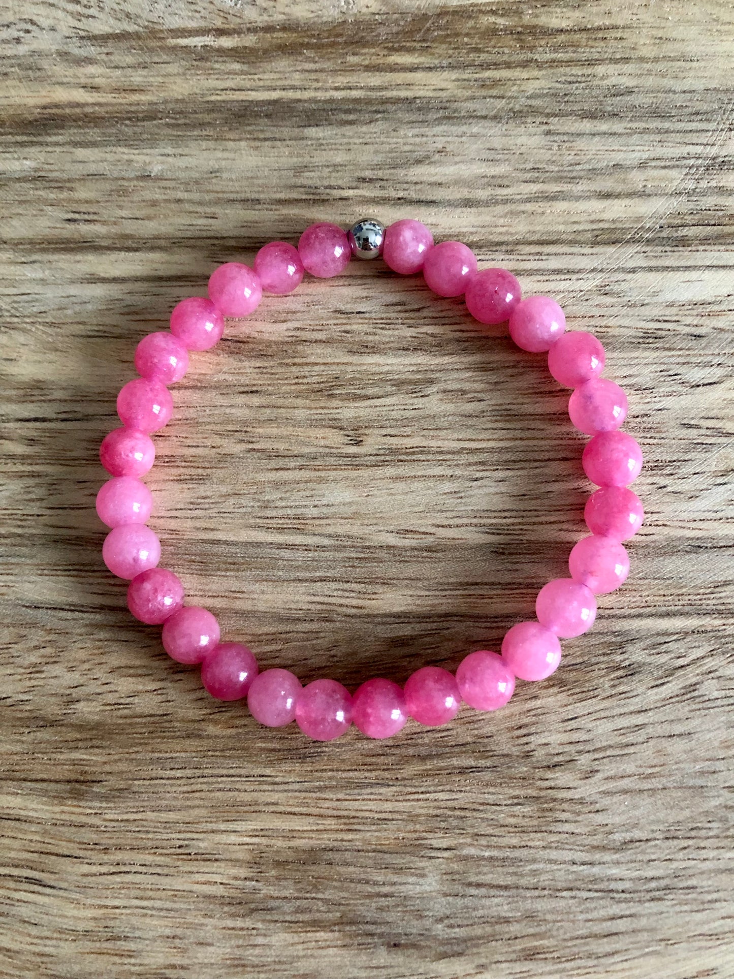 Bracelet Harmonie en Calcédoine Rose