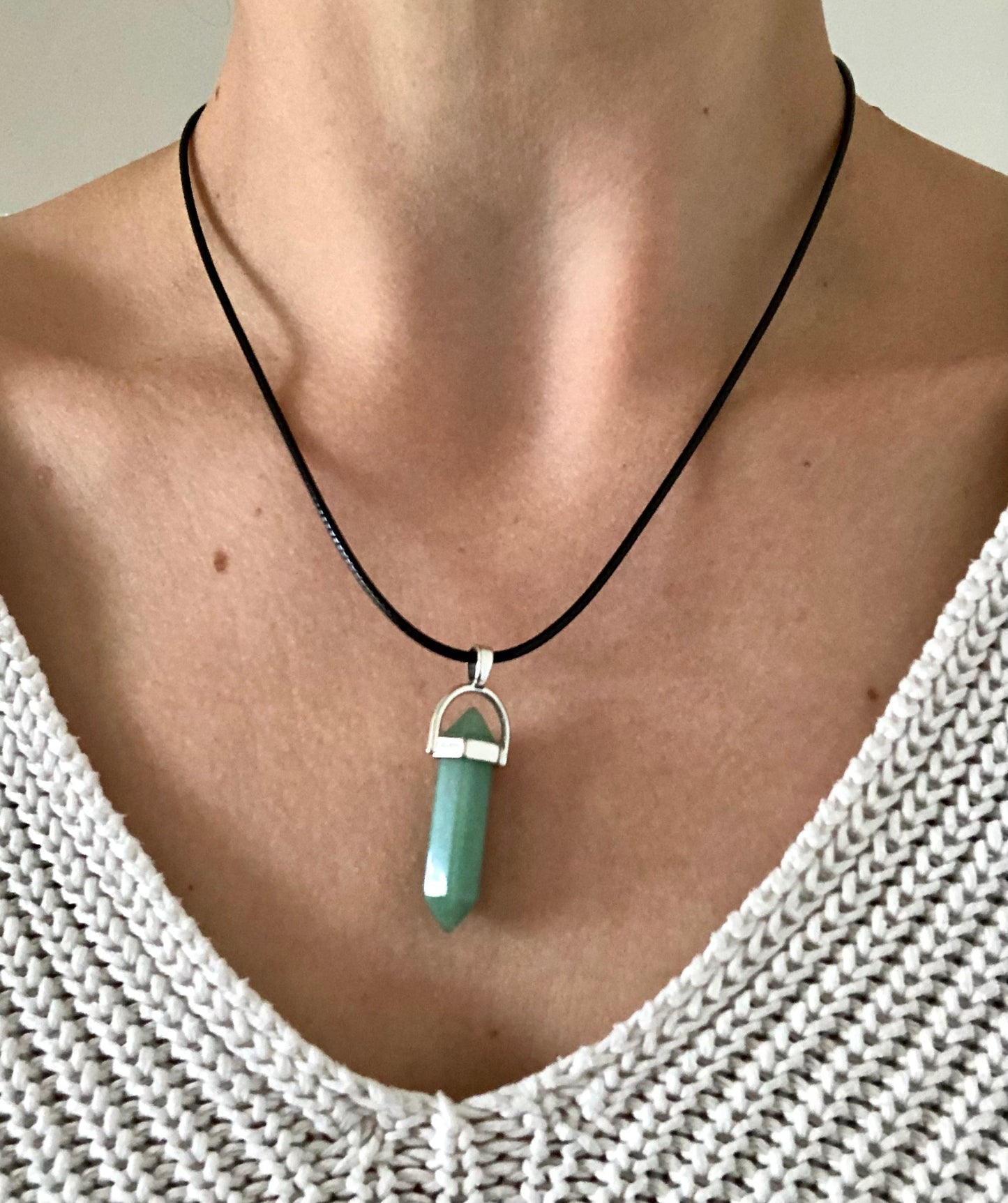 Collier Patience en Aventurine Verte