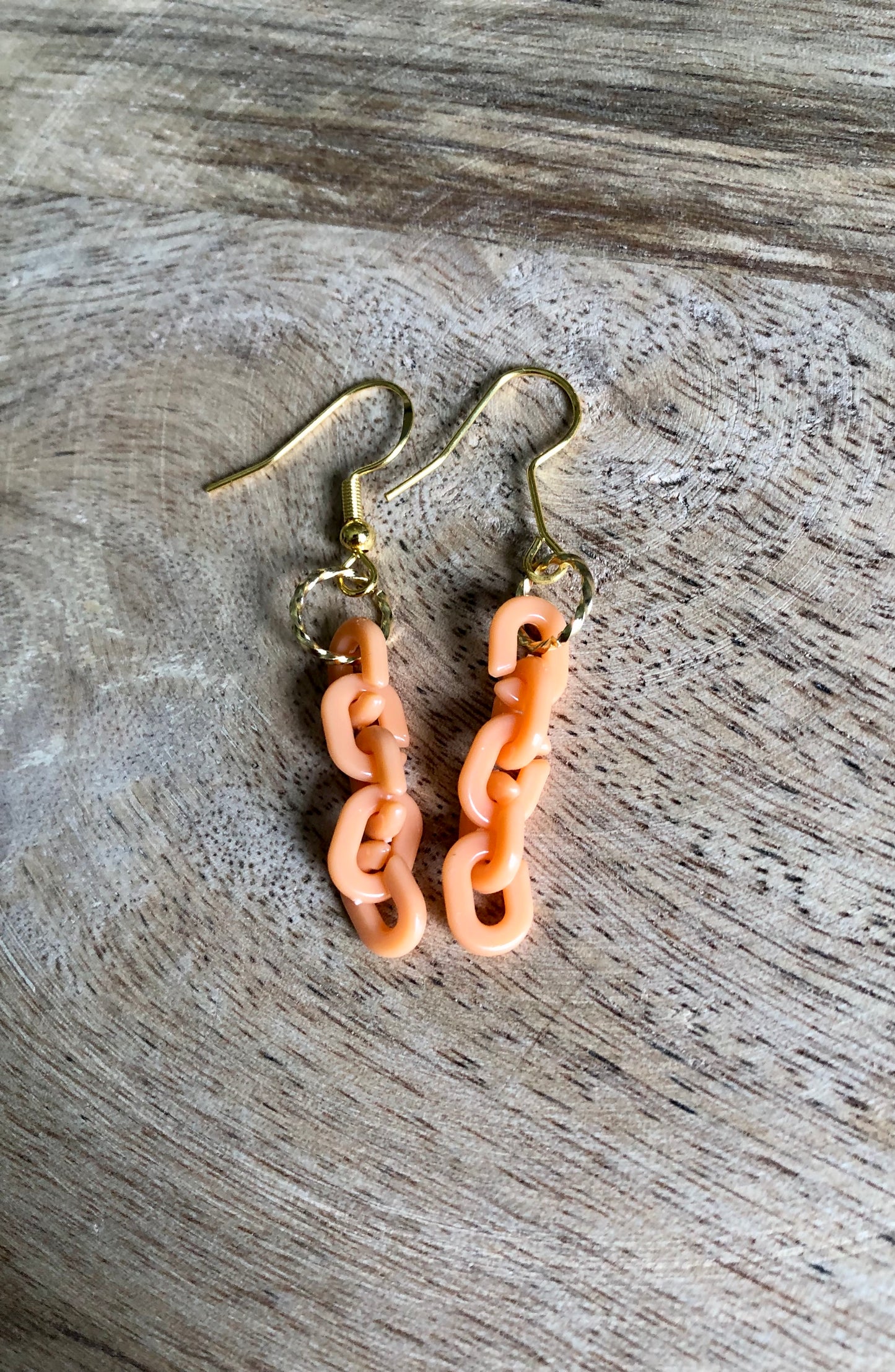 Boucles d’oreilles Minis Maillons - Oranges