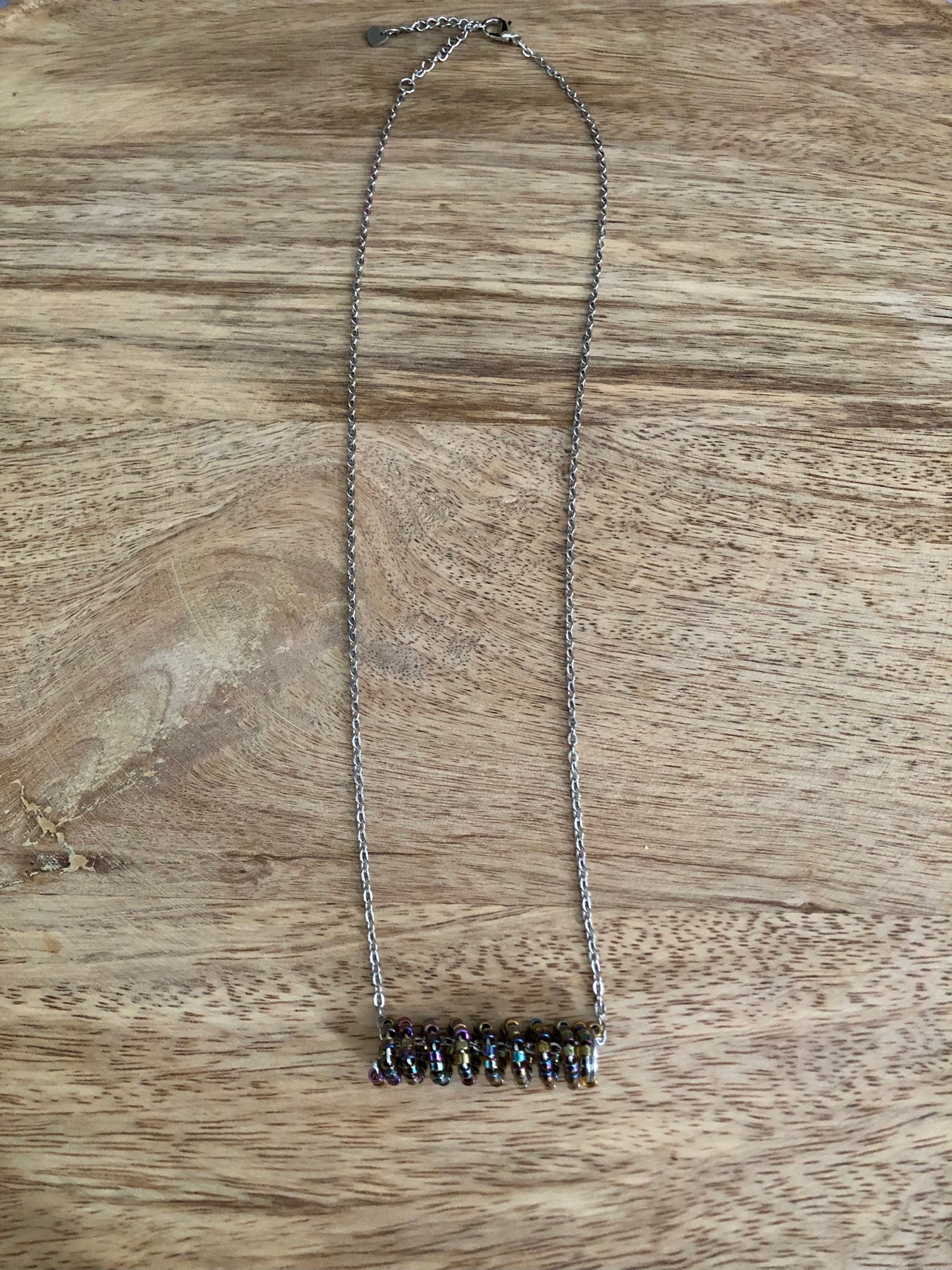 Collier ZigZag - Noir Scintillant