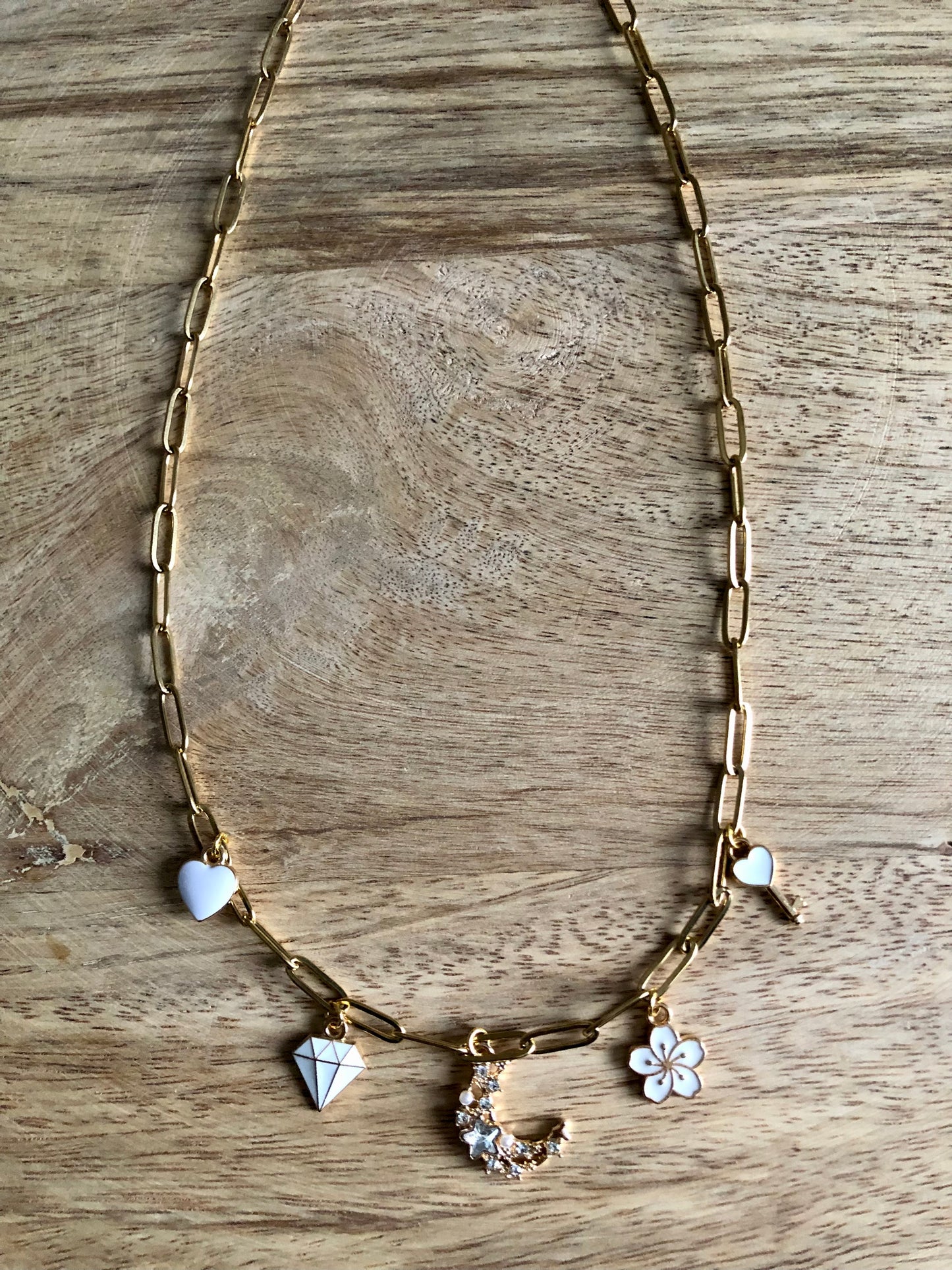 Collier à Breloques - White