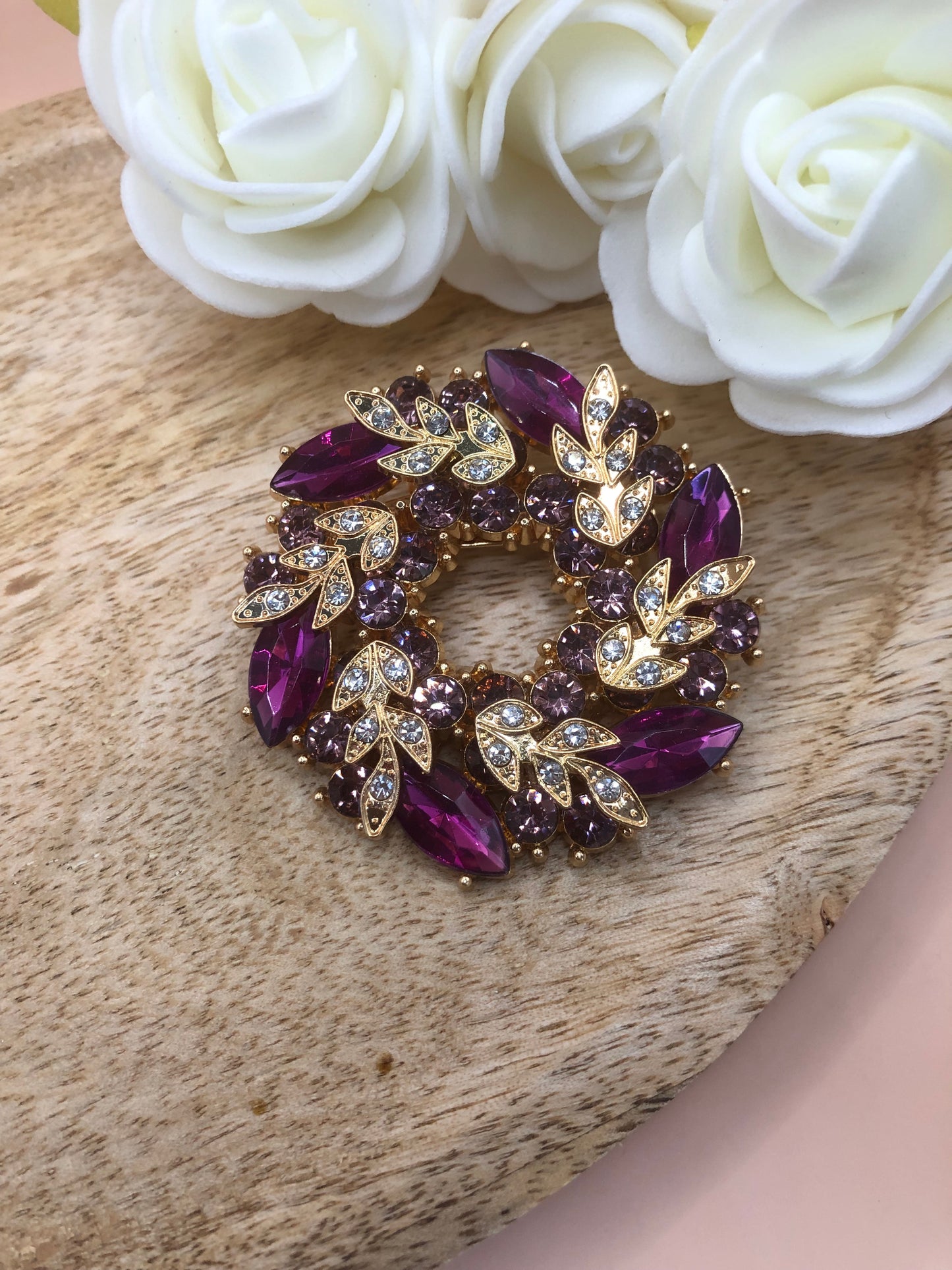 Broches Couronnes de Fleurs