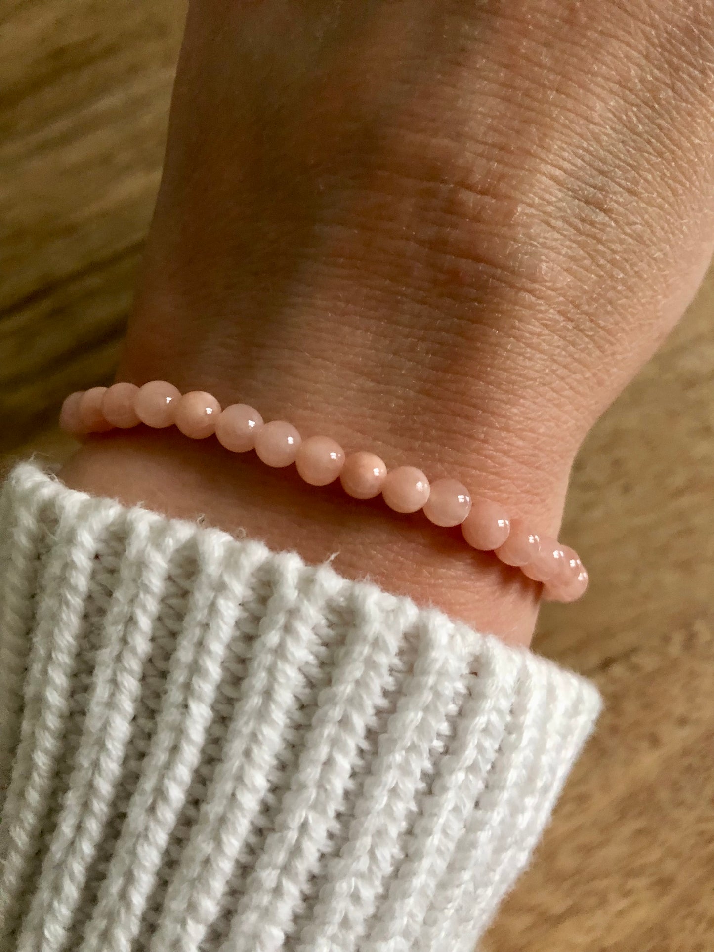 Bracelet Honnêteté en Jade Rose