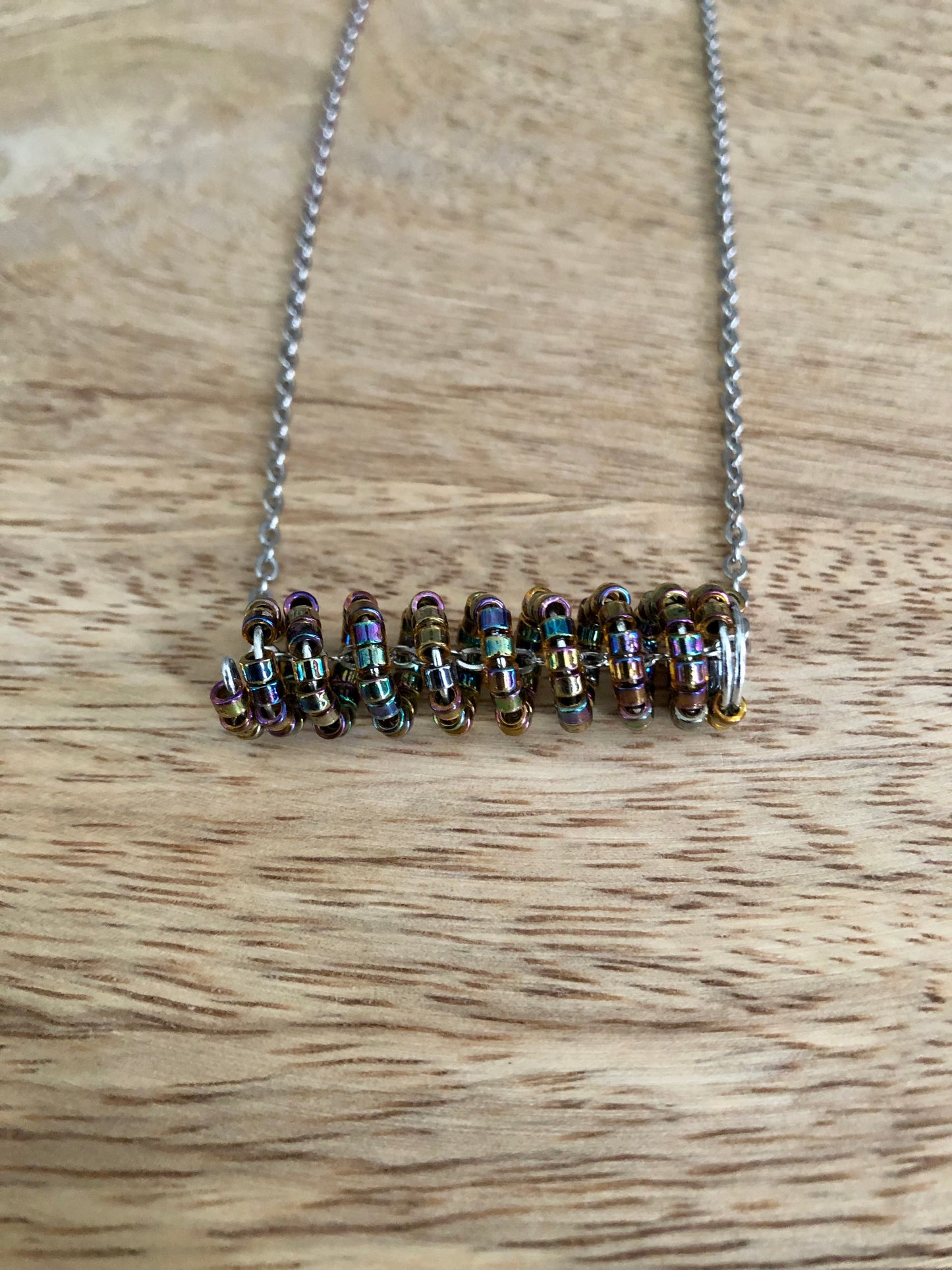 Collier ZigZag - Noir Scintillant