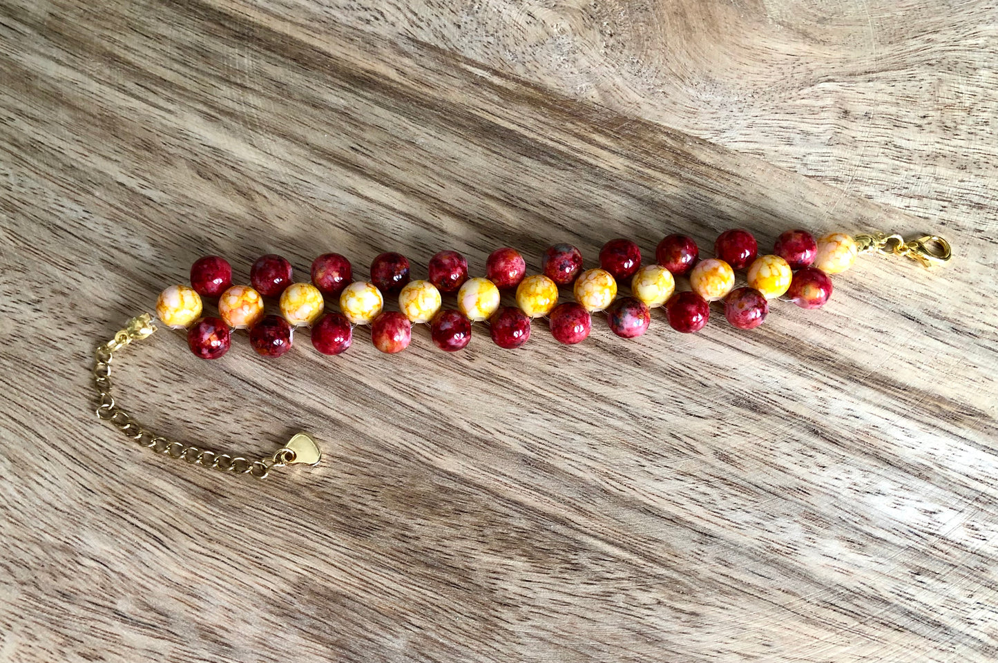 Bracelets Jasper - Rouges & Jaunes