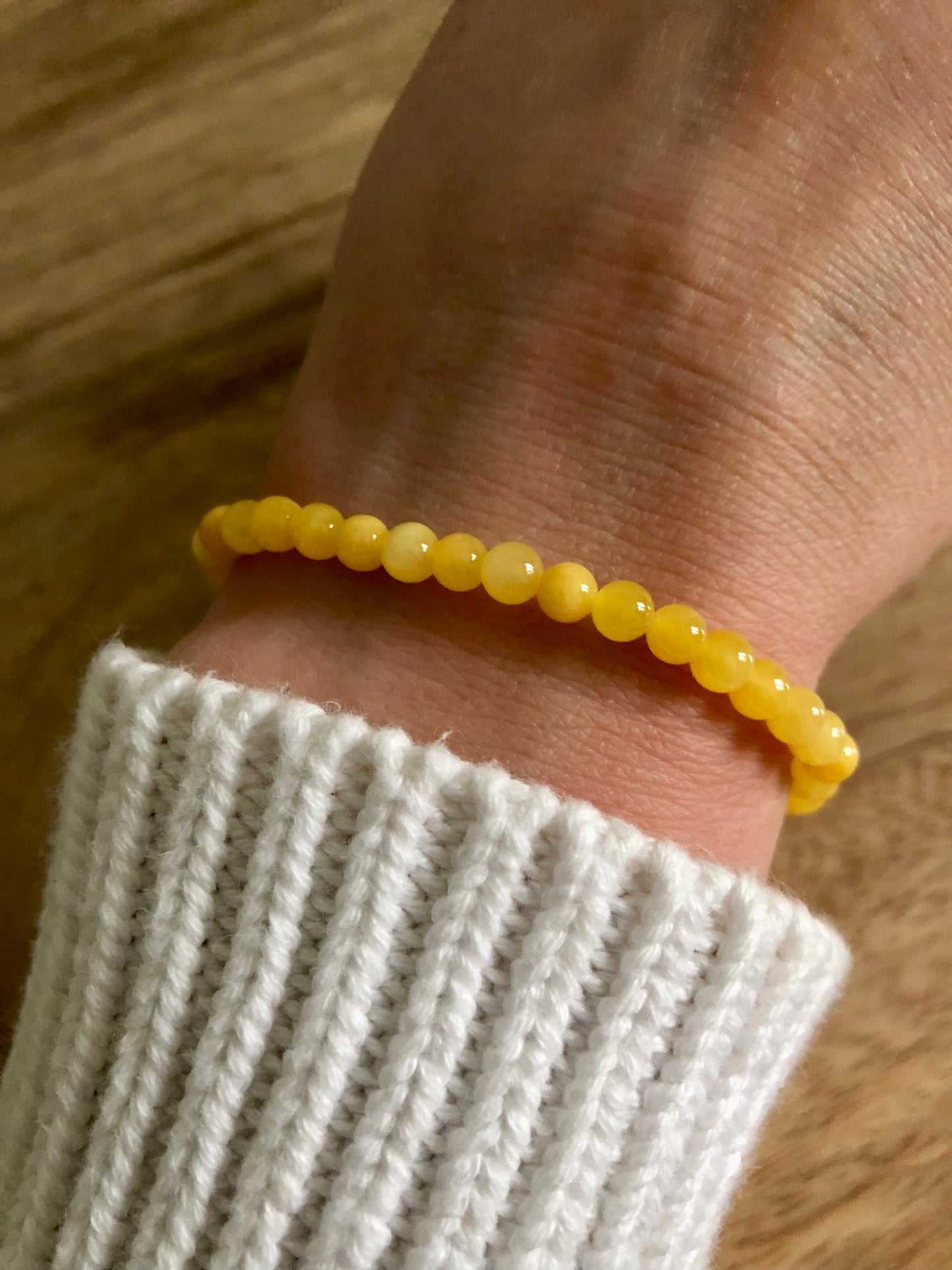 Bracelet Harmonie en Calcédoine Jaune