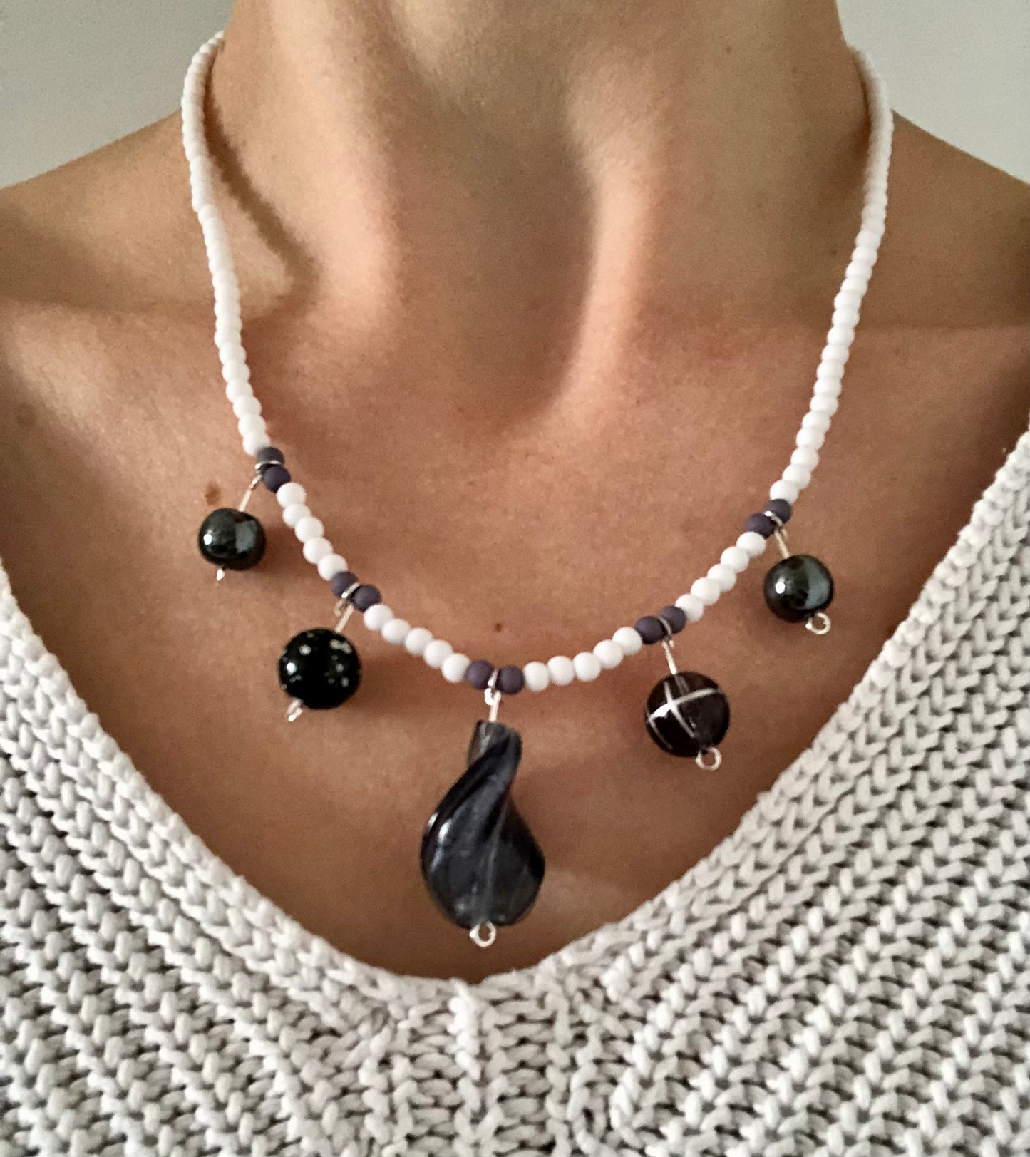 Collier à Breloques - Noir