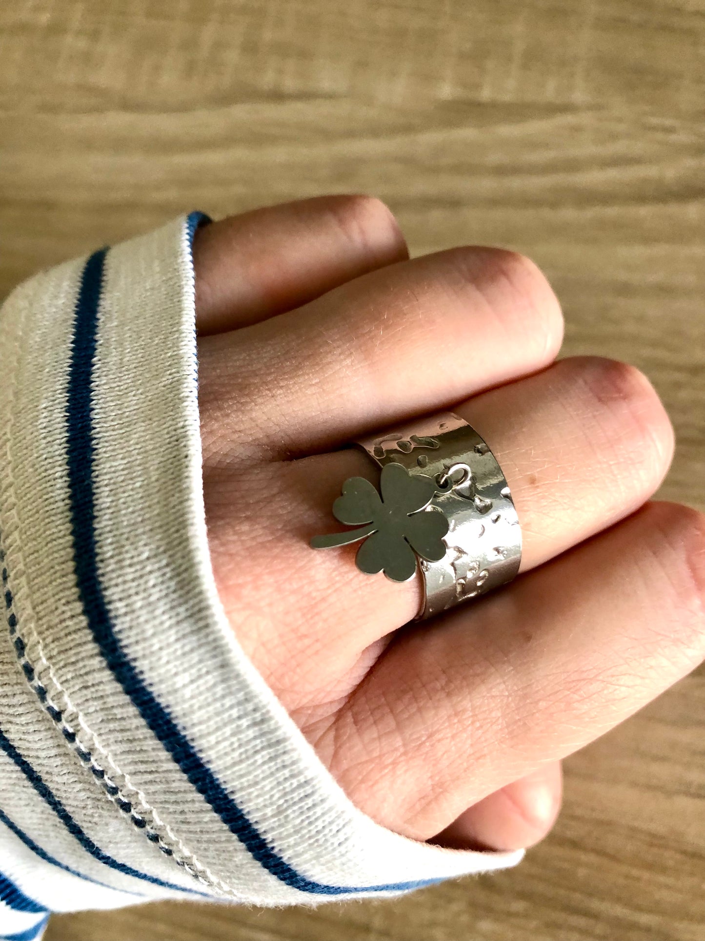 Bague Trèfle à Quatre Feuilles