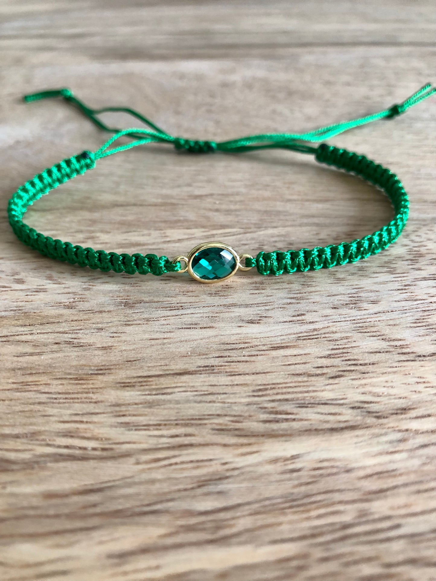 Bracelet Tissé « Élégance » - Vert