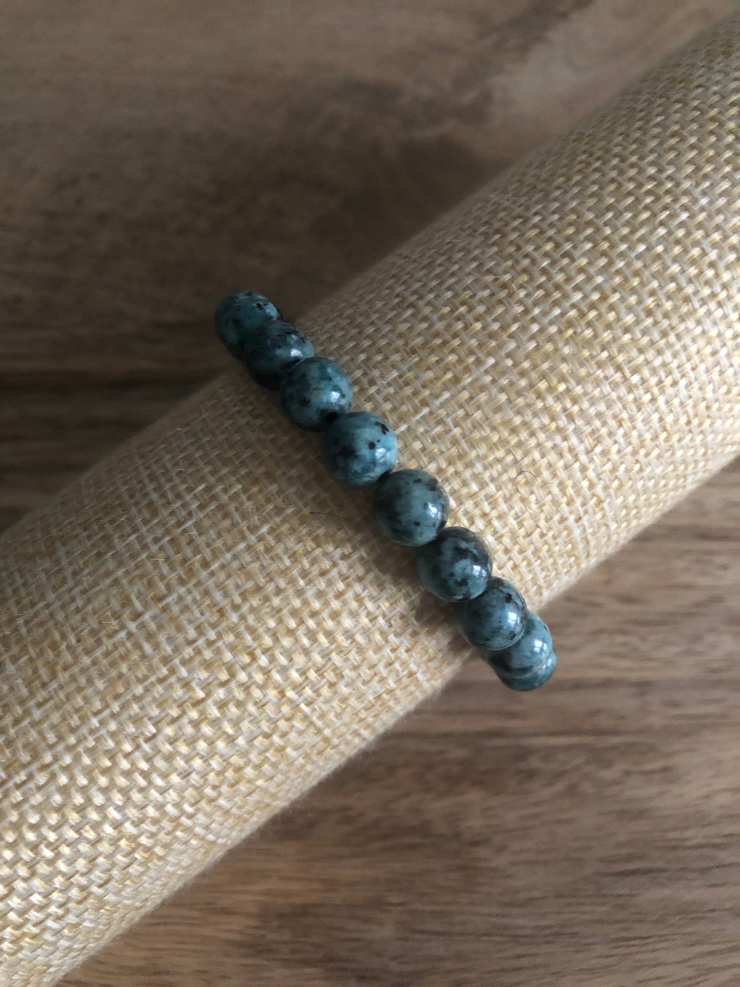 Bracelet Nourissant en Jaspe Kiwi