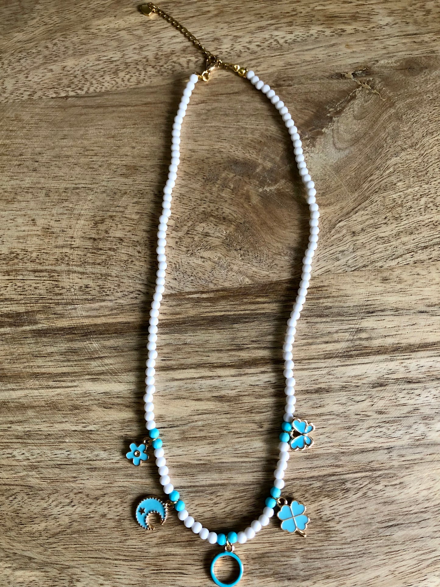 Collier à Breloques - Bleus