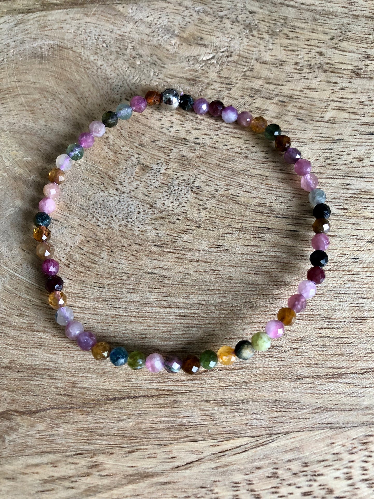 Bracelet Recentrage en Tourmaline Multicolore