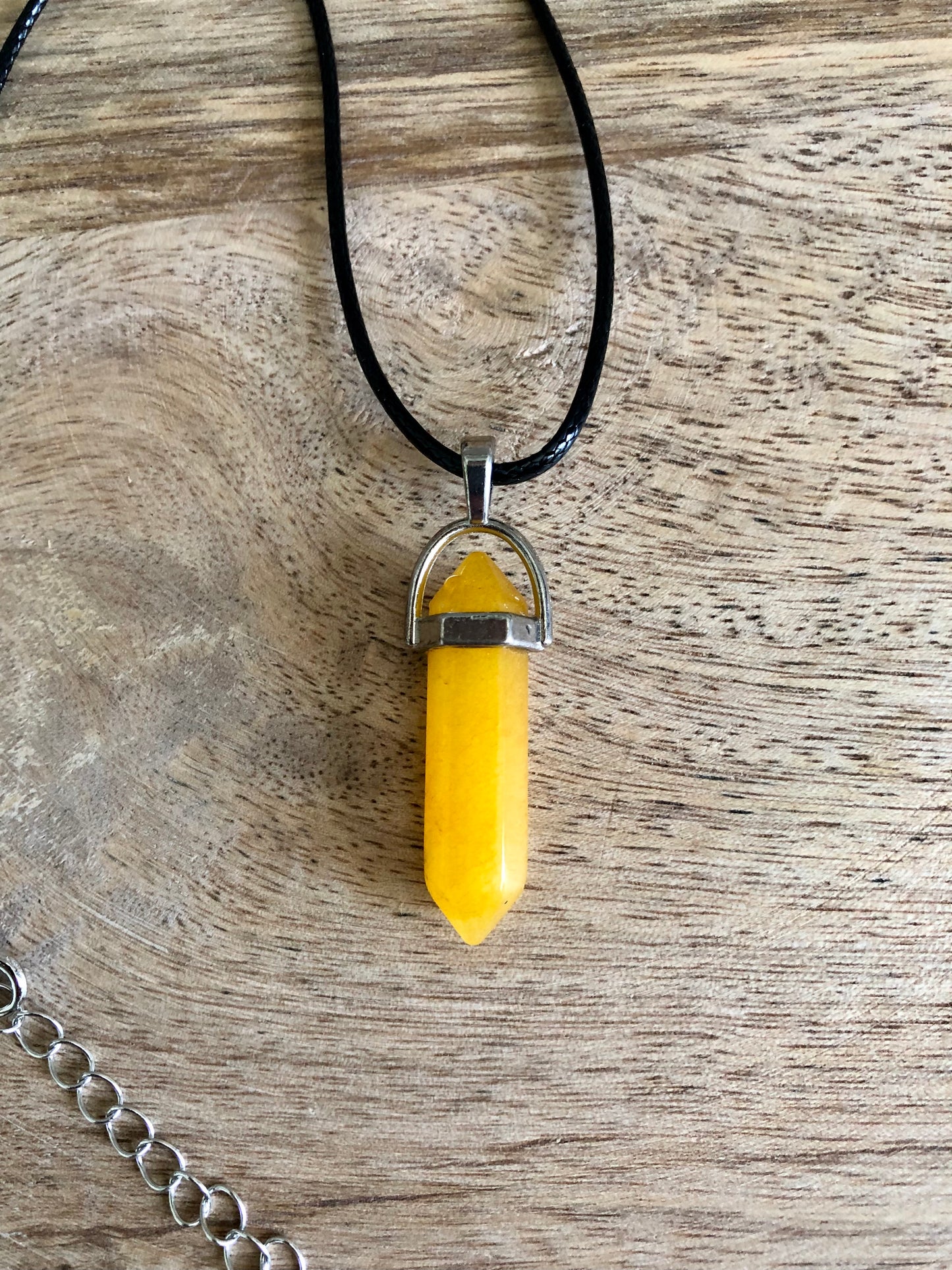 Collier Introspection en Jaspe Jaune