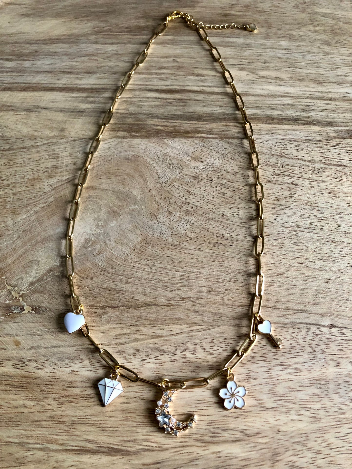 Collier à Breloques - White