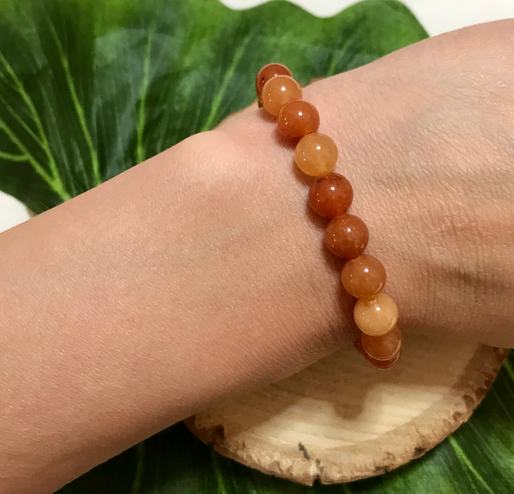 Bracelet Patience en Aventurine Orange