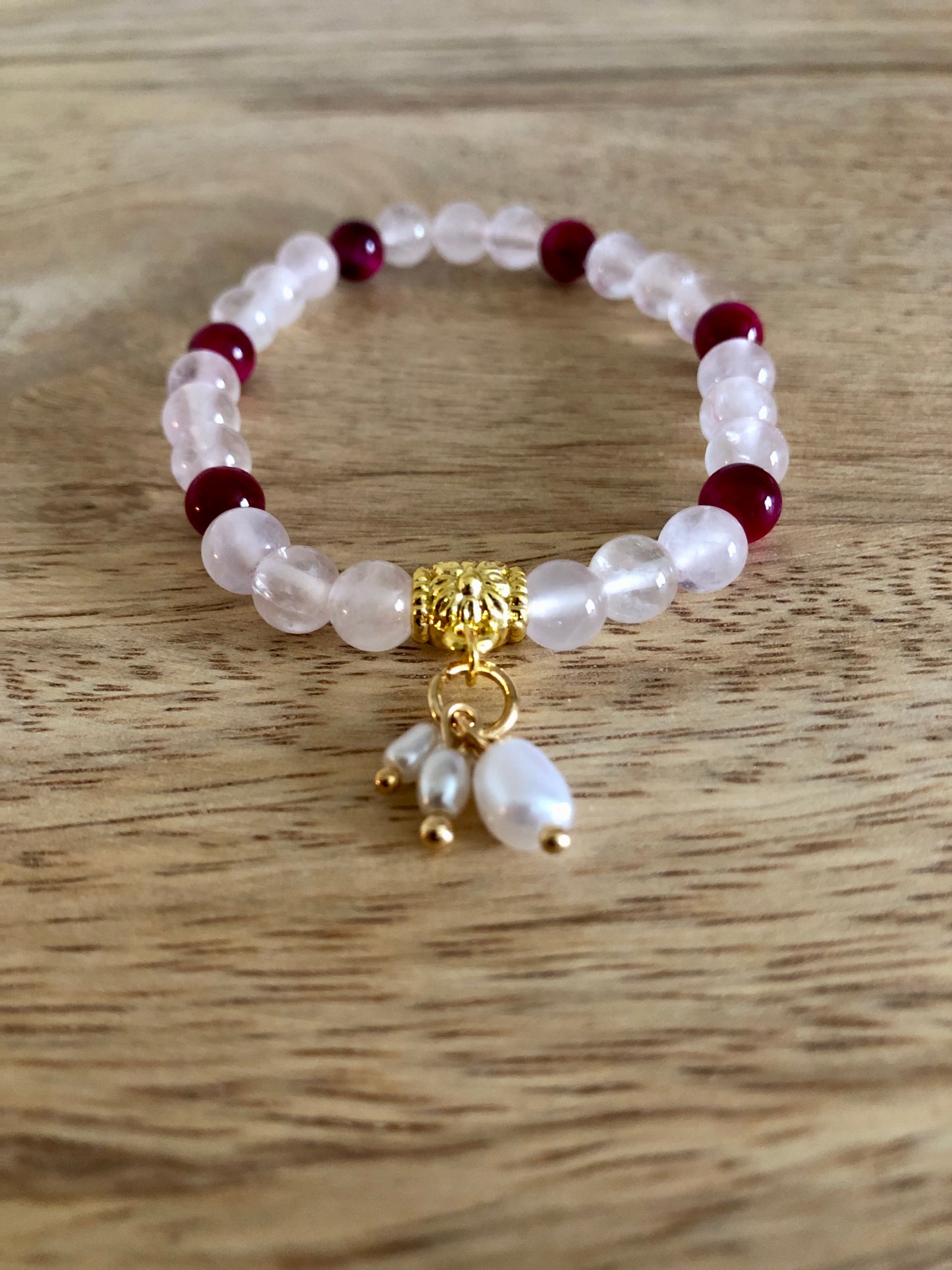 Bracelet Douceur & Protection en Quartz Rose & Oeil de Tigre