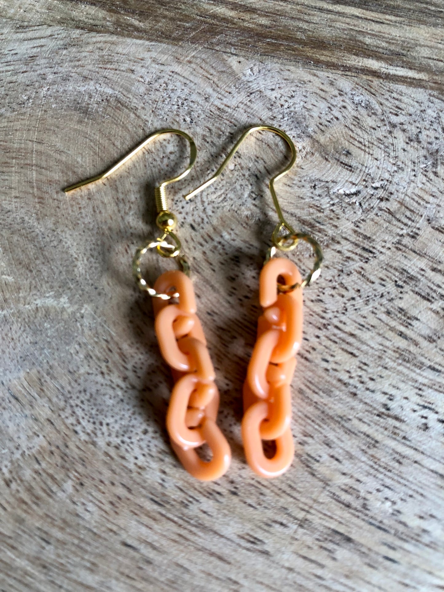 Boucles d’oreilles Minis Maillons - Oranges