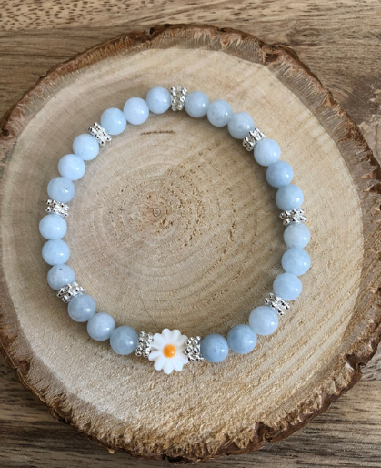 Bracelet Calmant en Calcite Bleue