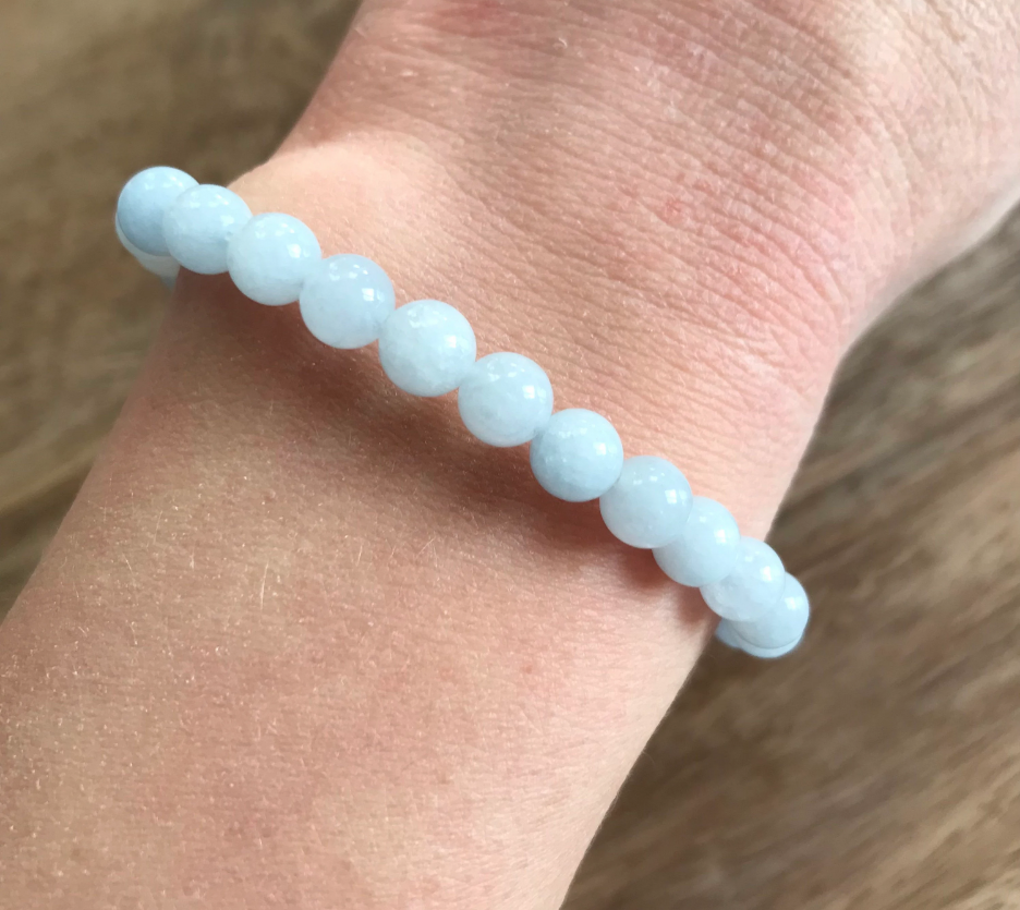 Bracelet Calmant en Calcite Bleue