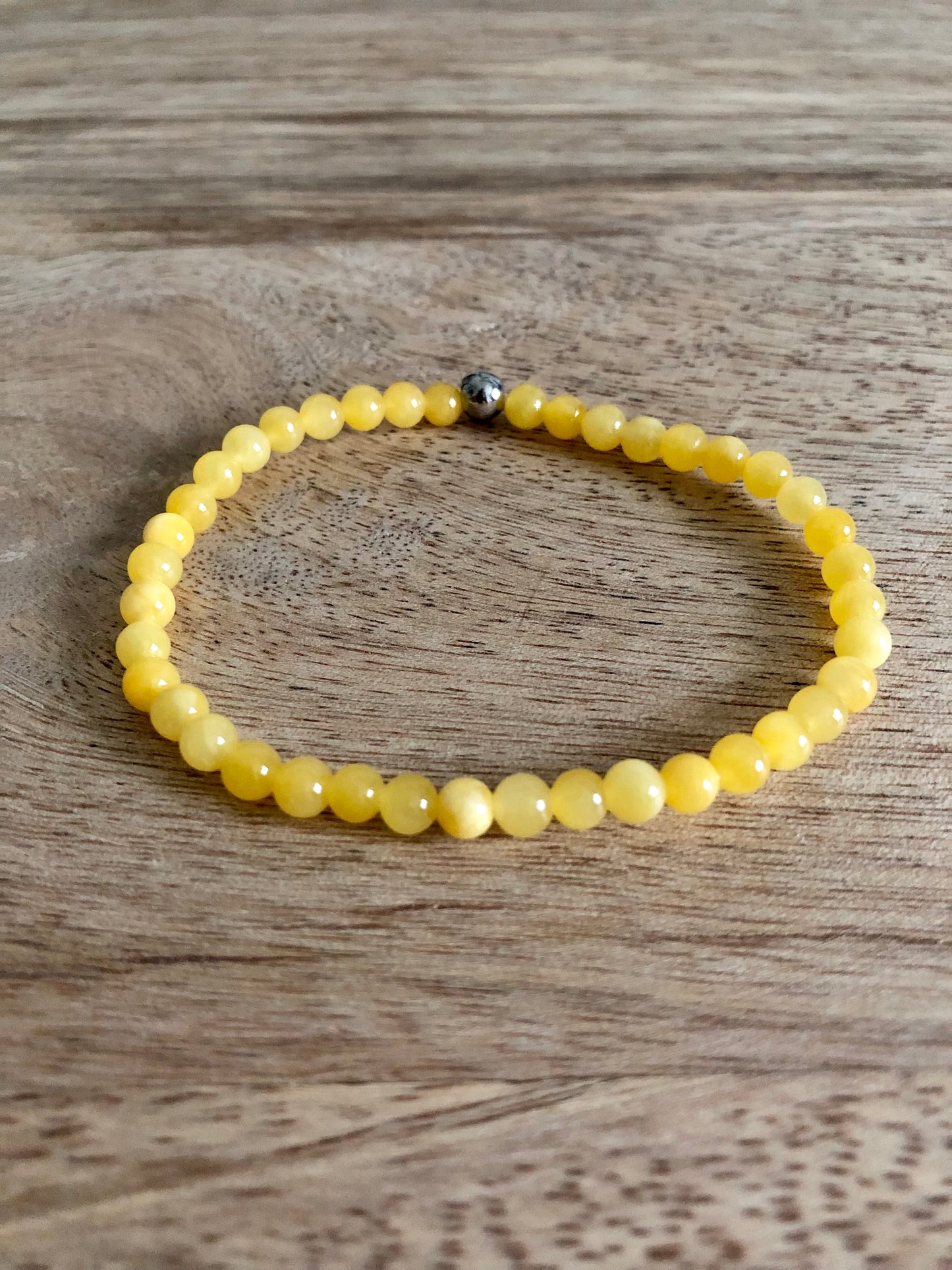 Bracelet Harmonie en Calcédoine Jaune