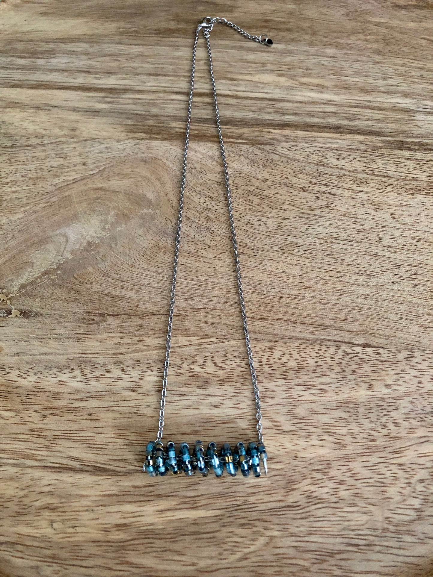 Collier ZigZag - Bleu