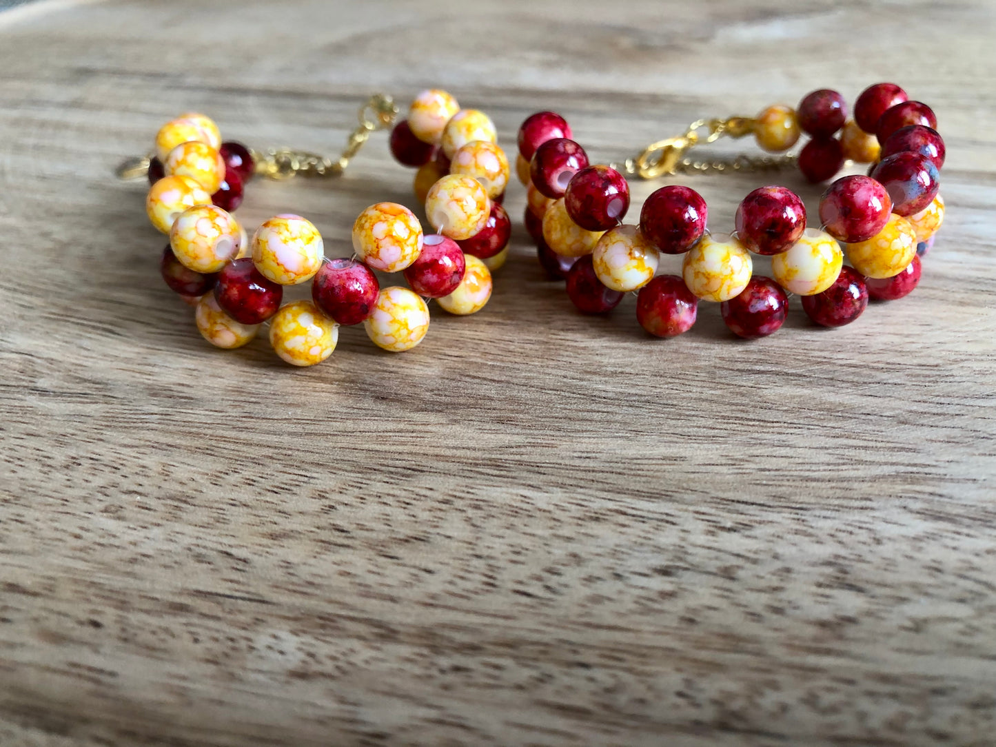 Bracelets Jasper - Rouges & Jaunes