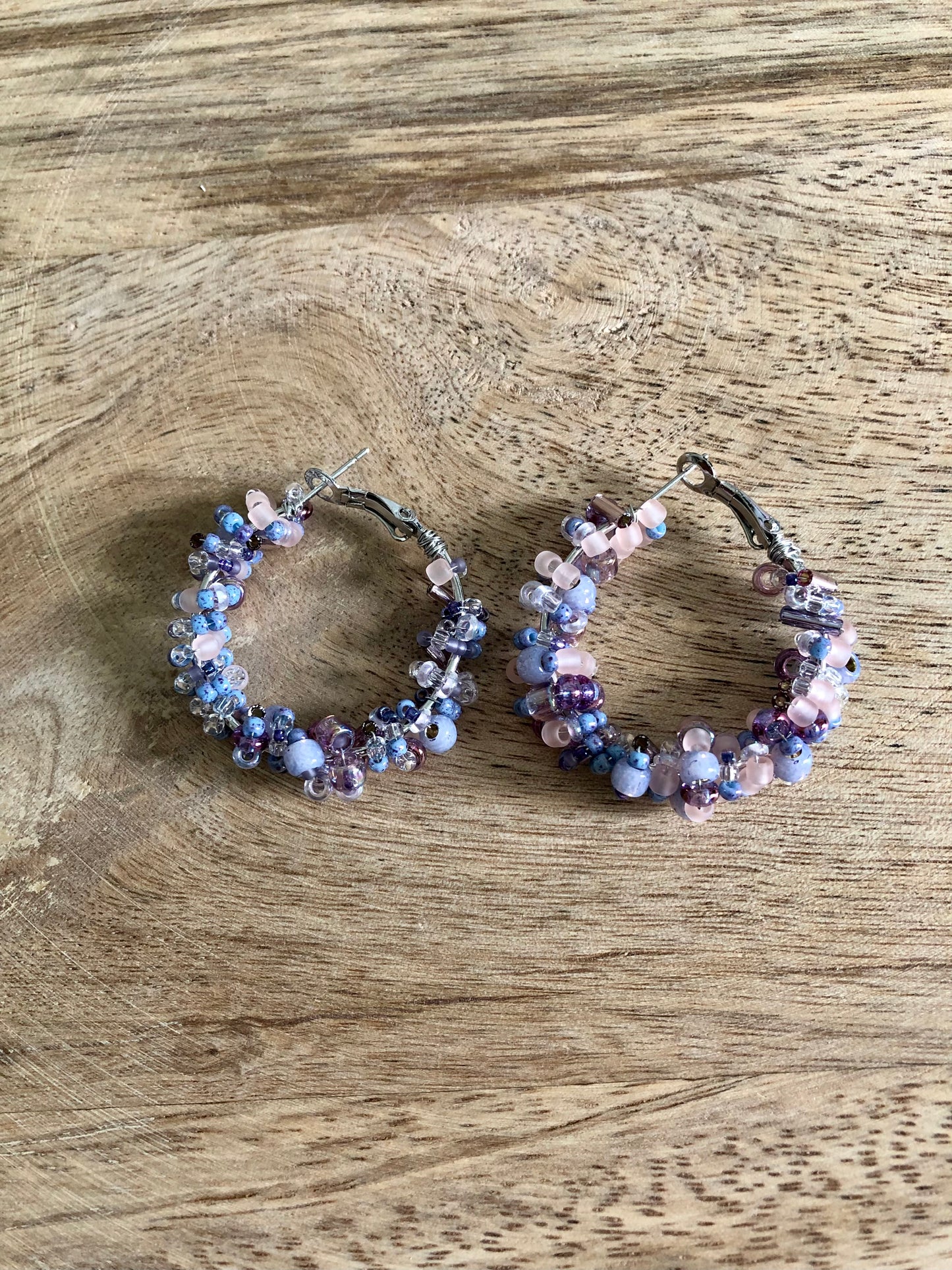 Boucles d’Oreilles Sirène - Violettes