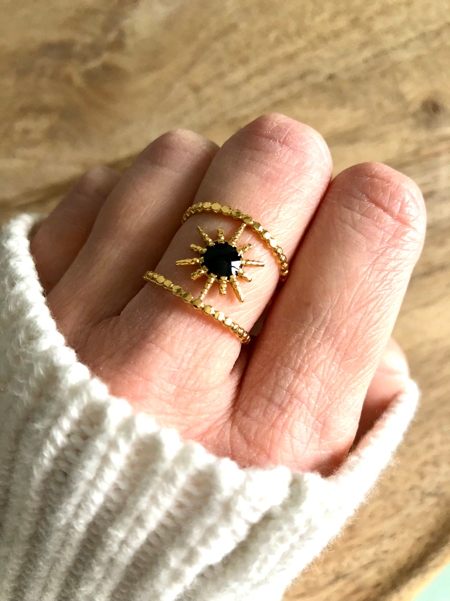 Bague double Soleil